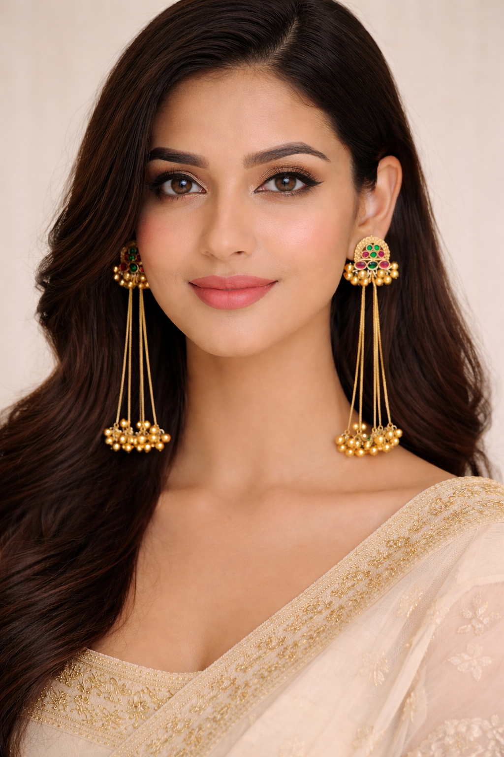 Rangoli Sutra Tassel Earrings