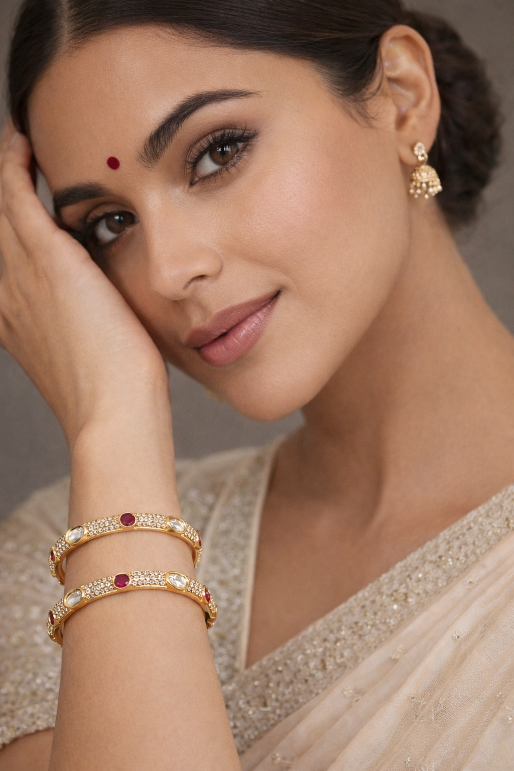 Riwaayat Ruby Grace Bangle Set (Set of 4)