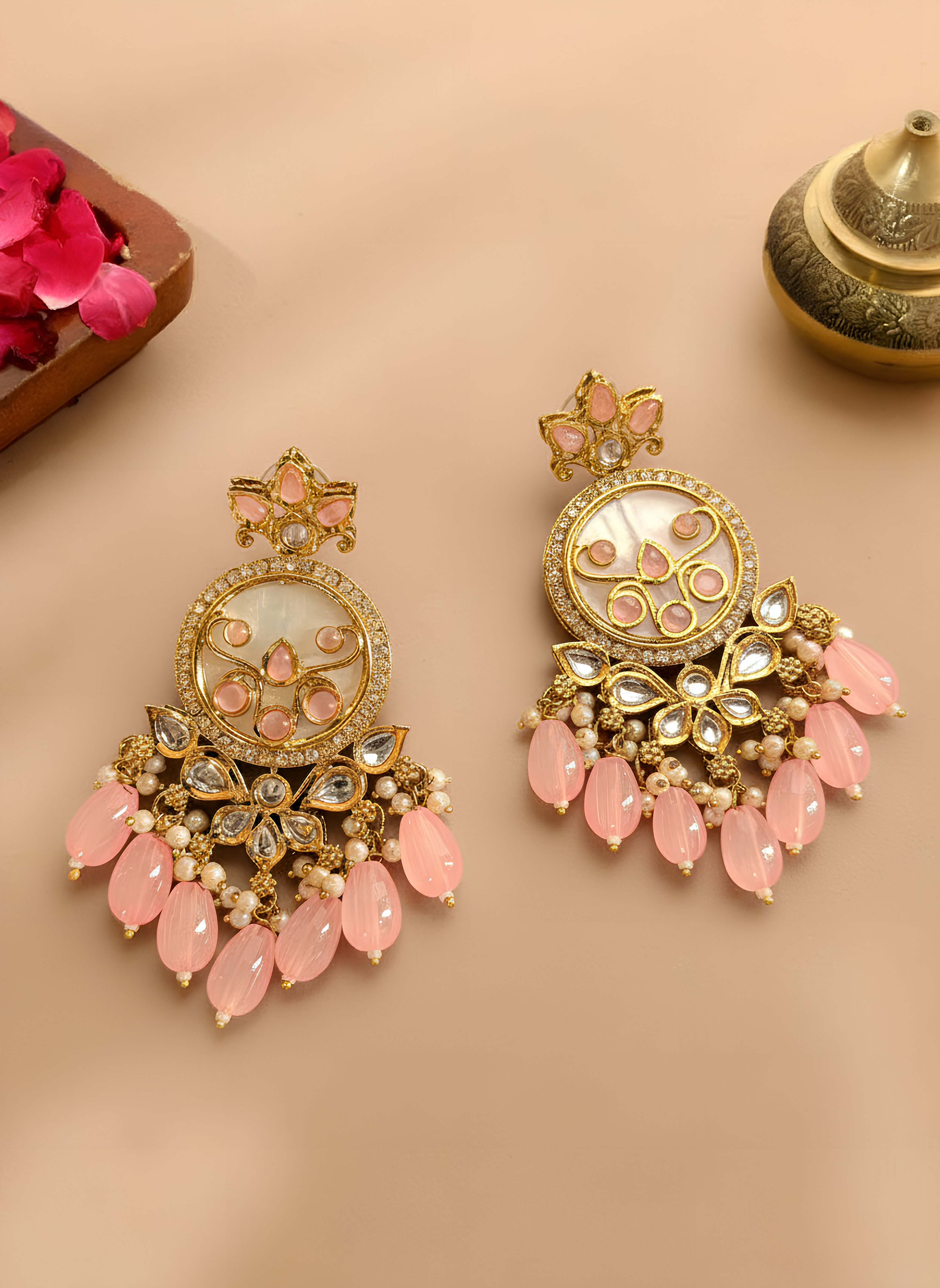 Pink Aura Royale Earrings