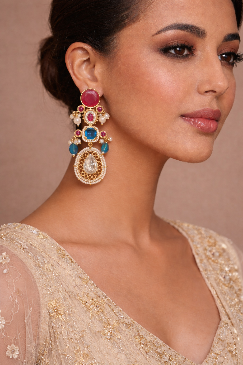 Rangrez Noor Polki Earrings