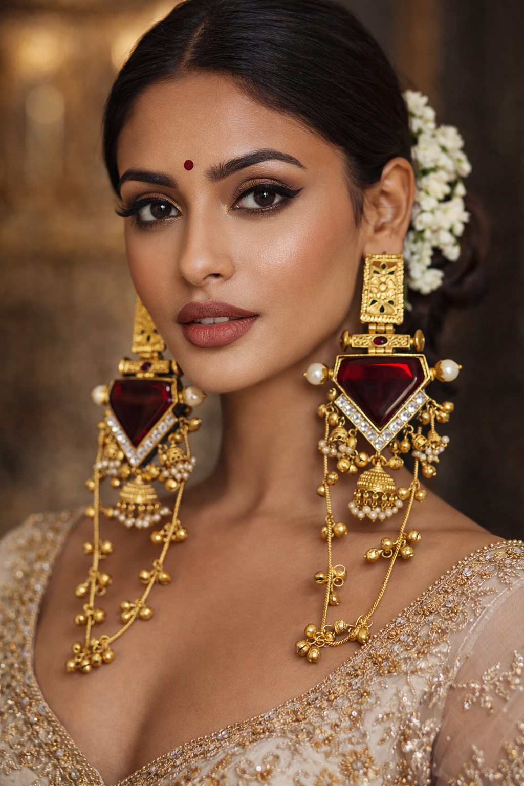 Noor-e-Gul Rajwada Tassel Earrings