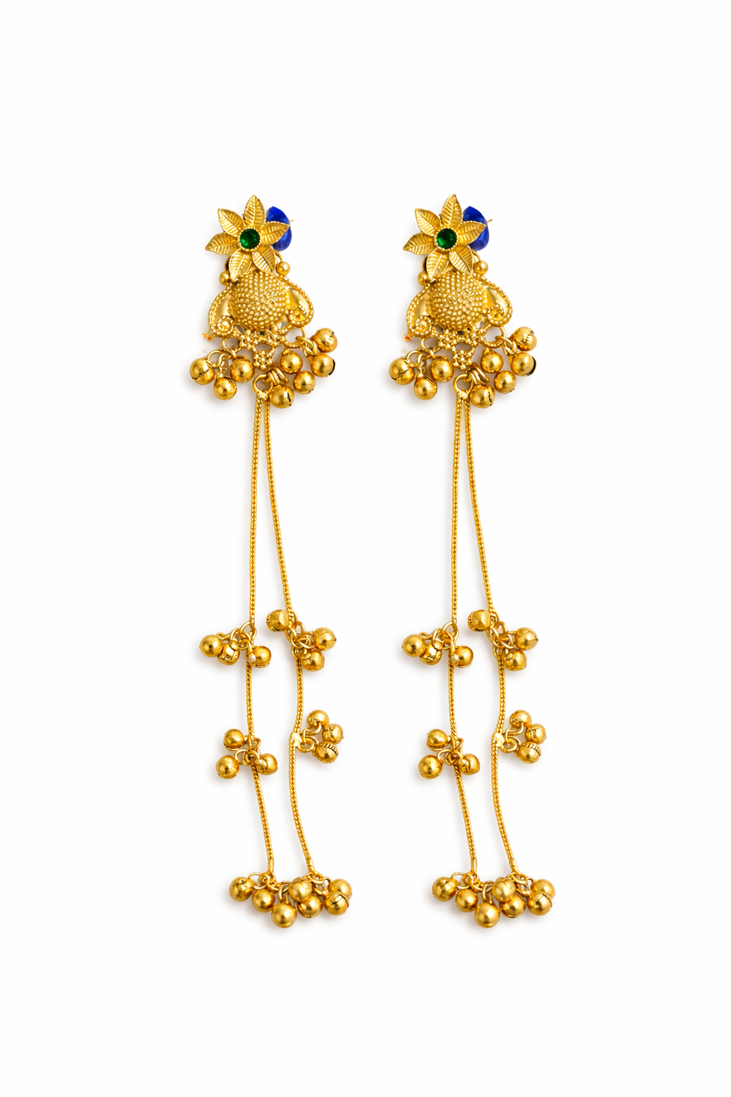 Swarna Noor Long Jhumka Earrings