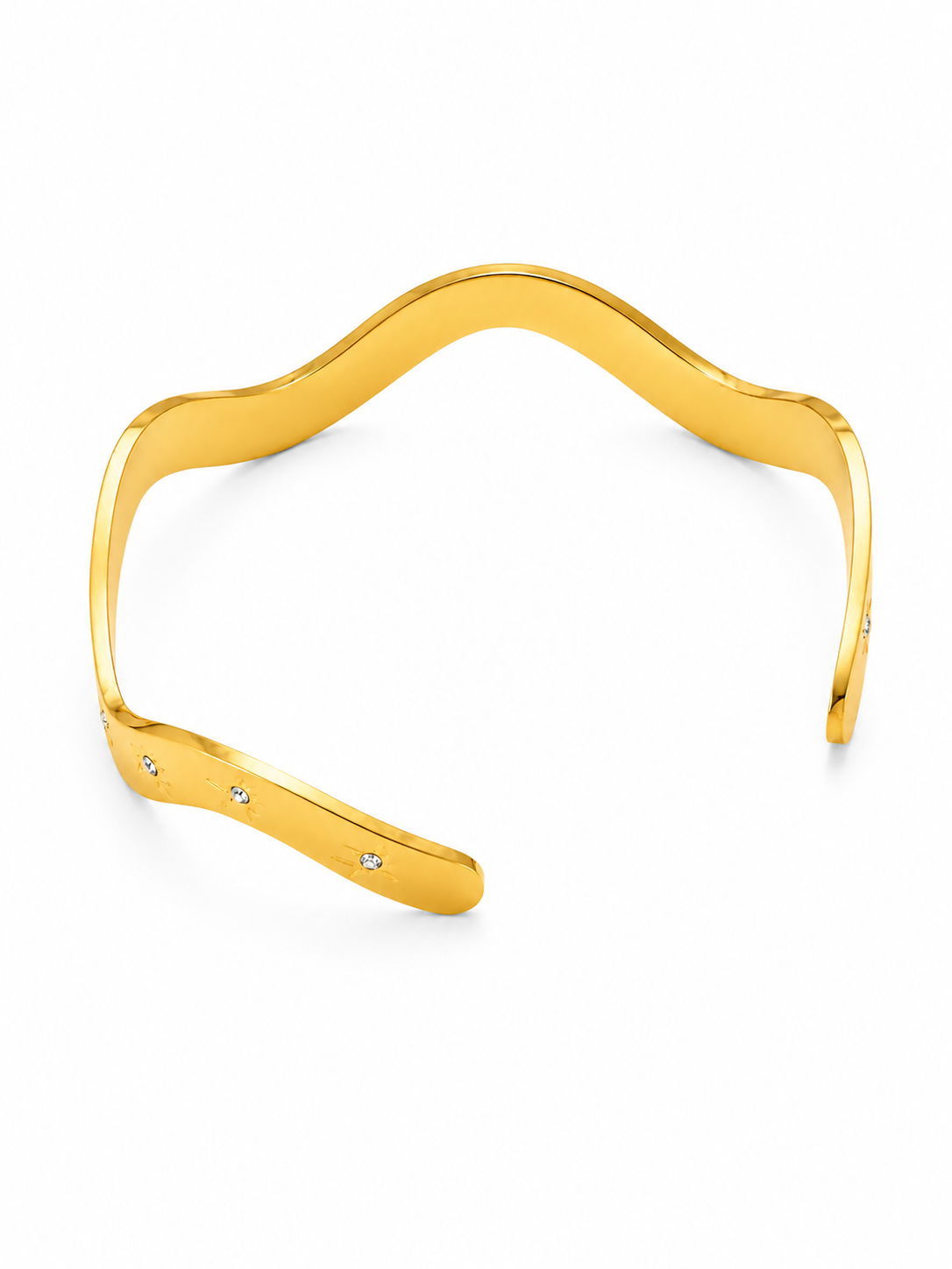 Celeste Wave Cuff Bracelet
