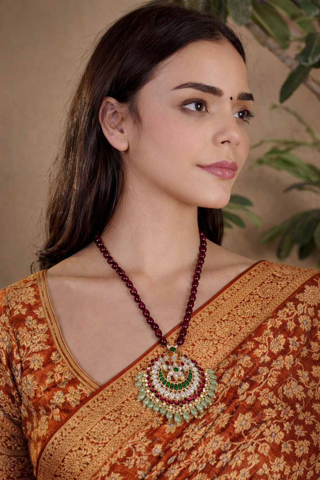 Noor Mahal Jadau Pendant