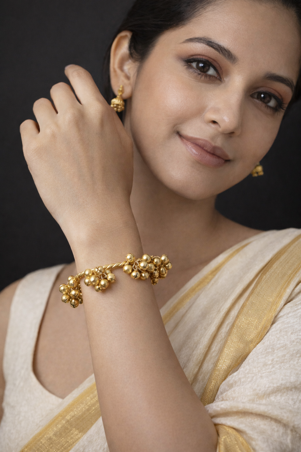 Swarna Ghungroo Kada Bracelet