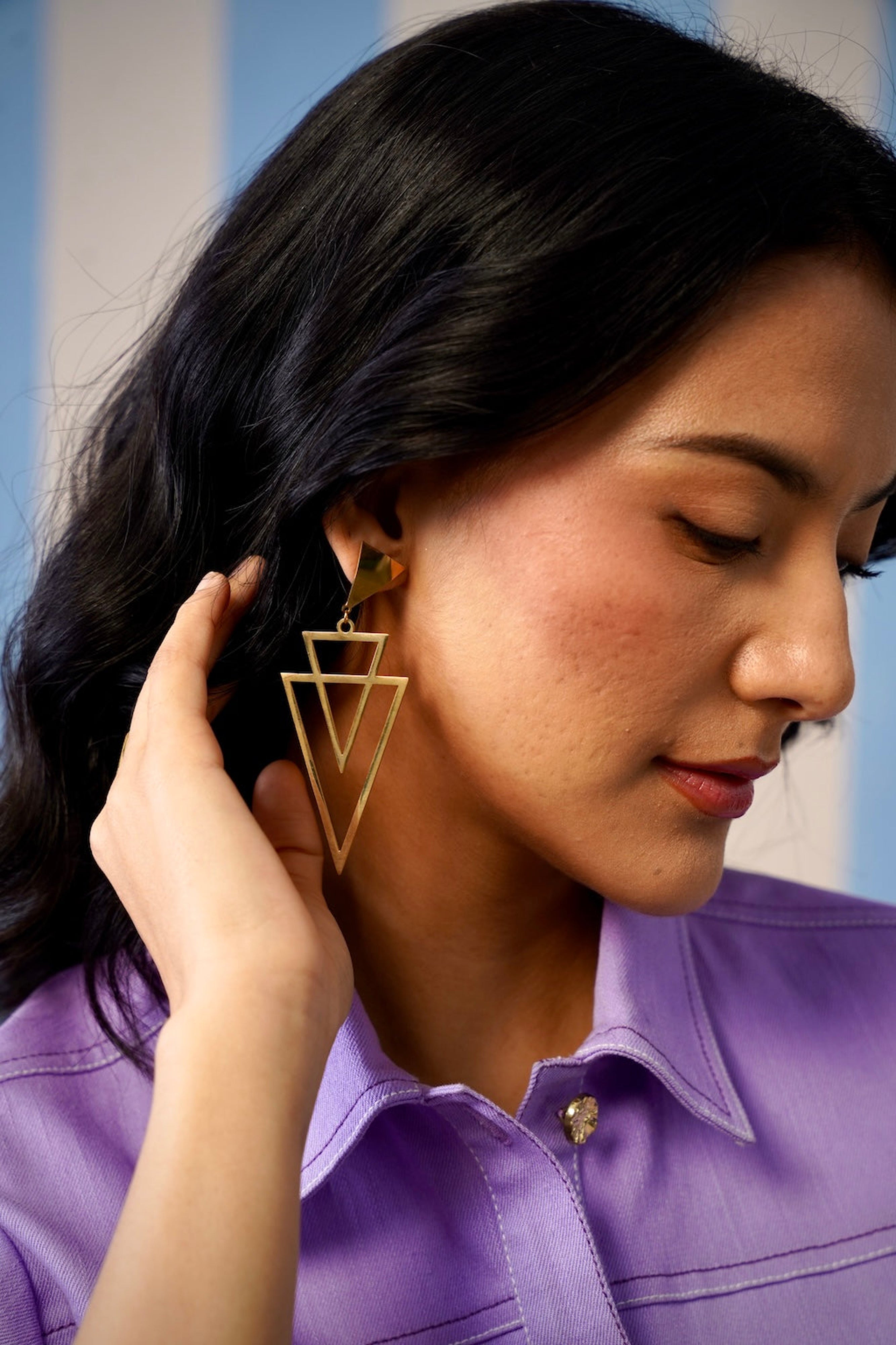 Astra Geo Drop Earrings