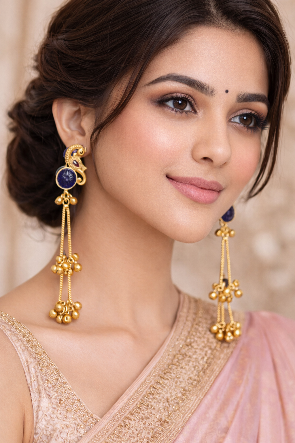 Neelam Noor Long Tassel Earrings