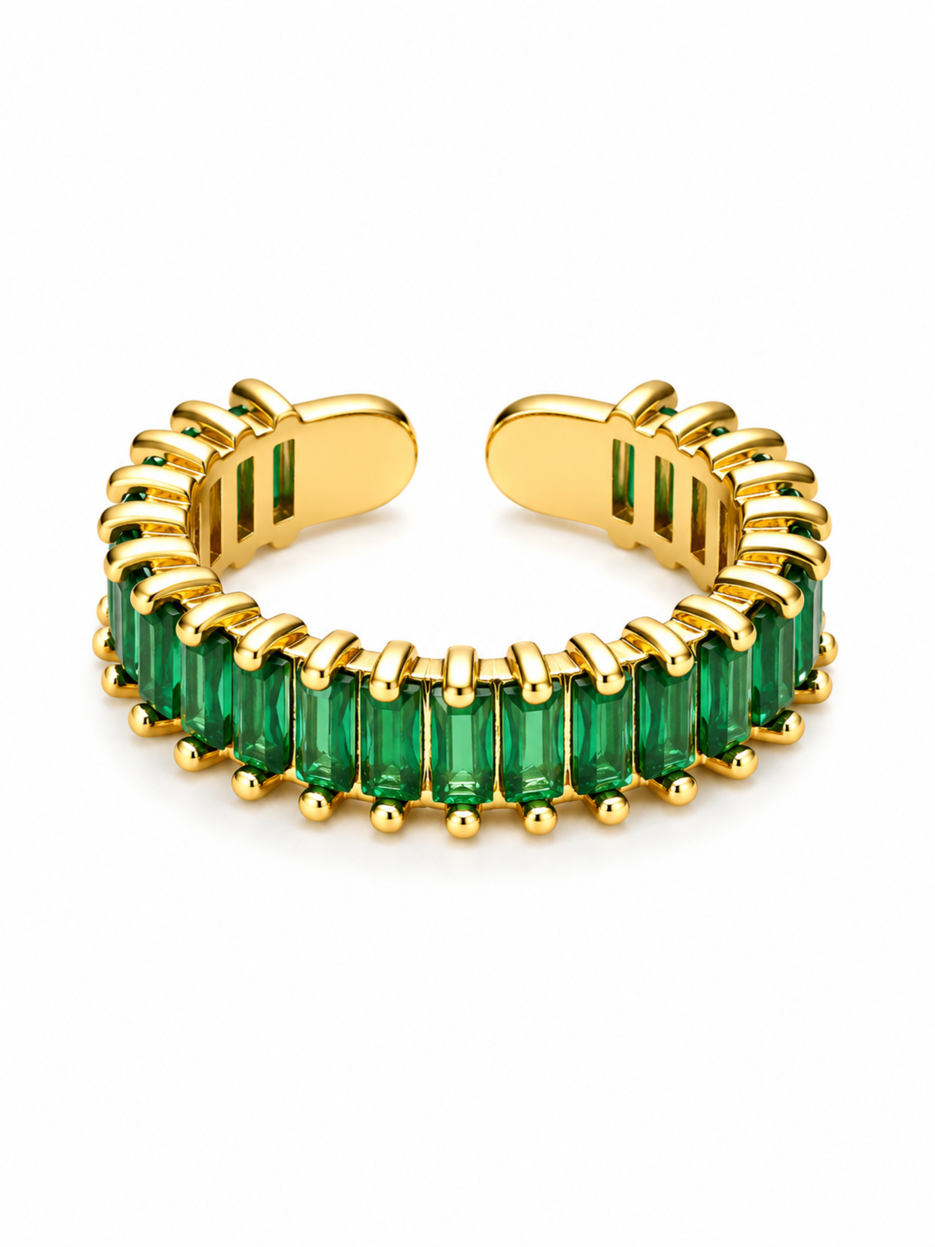 Emerald Baguette Ring