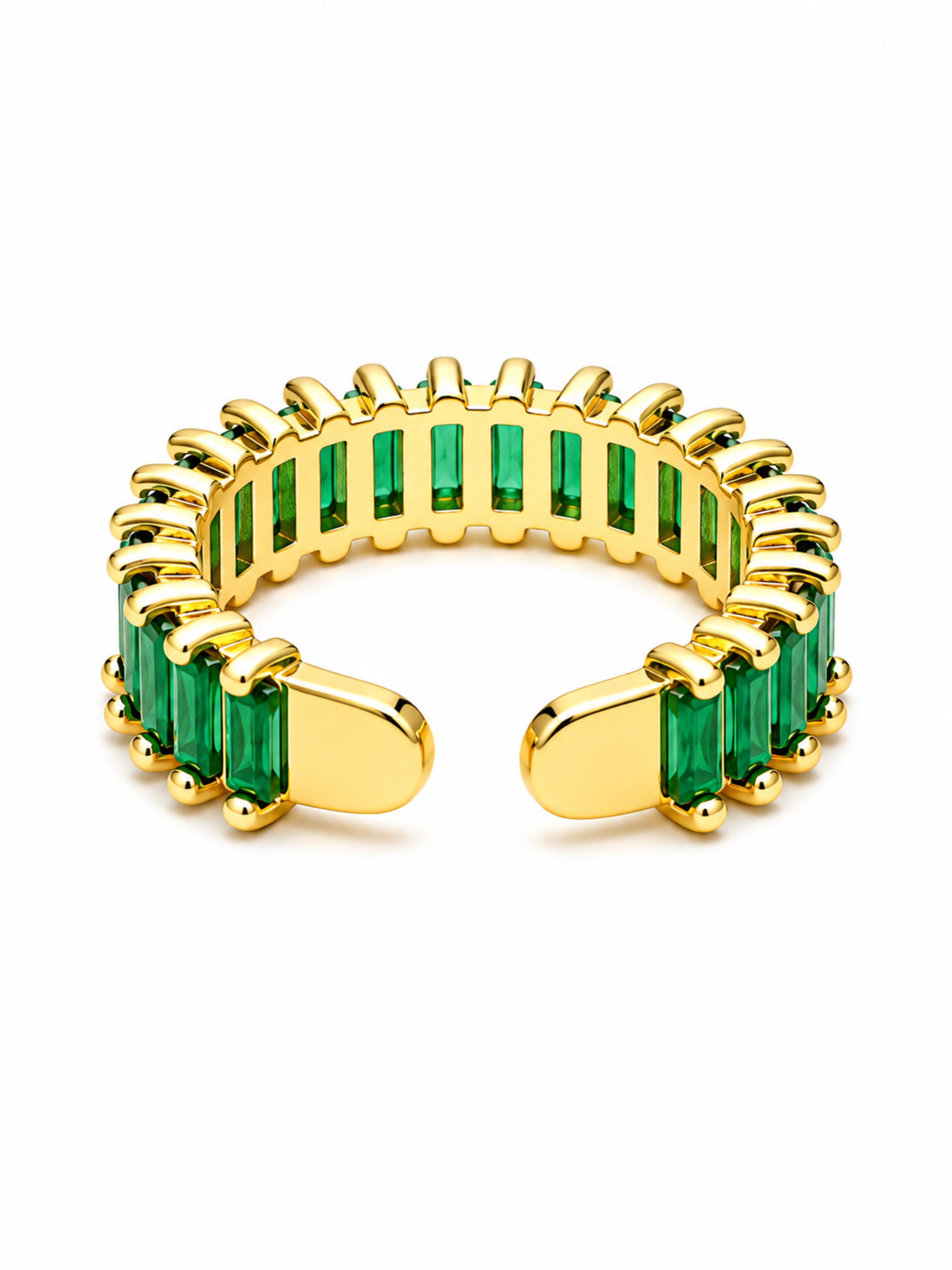 Emerald Baguette Ring