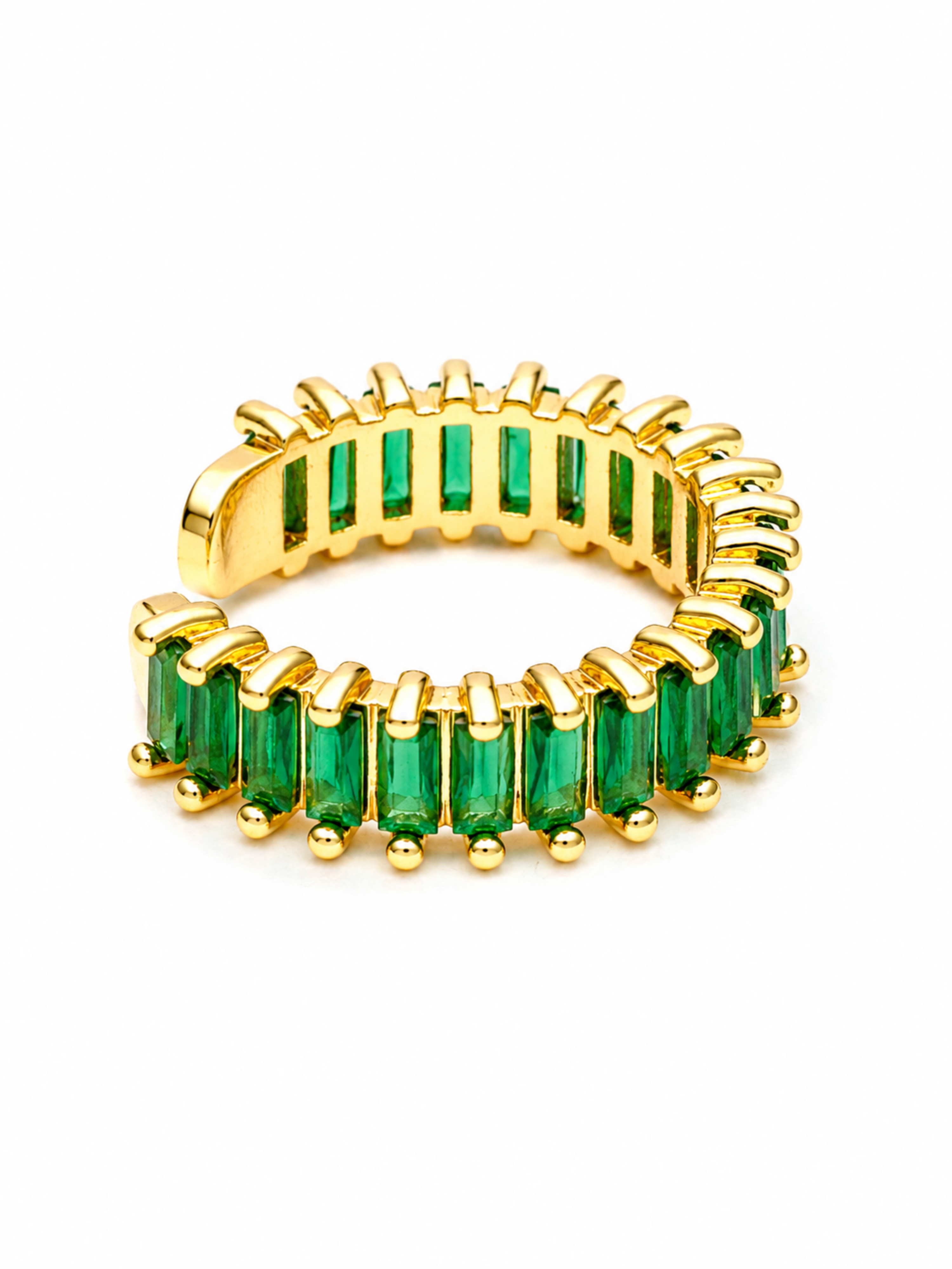 Emerald Baguette Ring