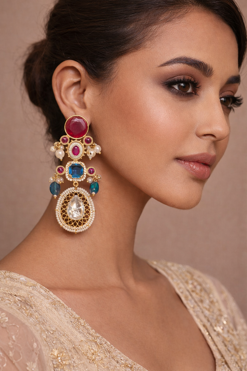 Rangrez Noor Polki Earrings