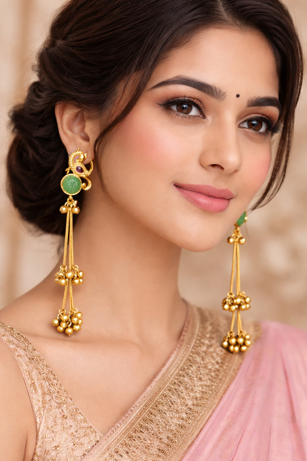 Neelam Noor Long Tassel Earrings