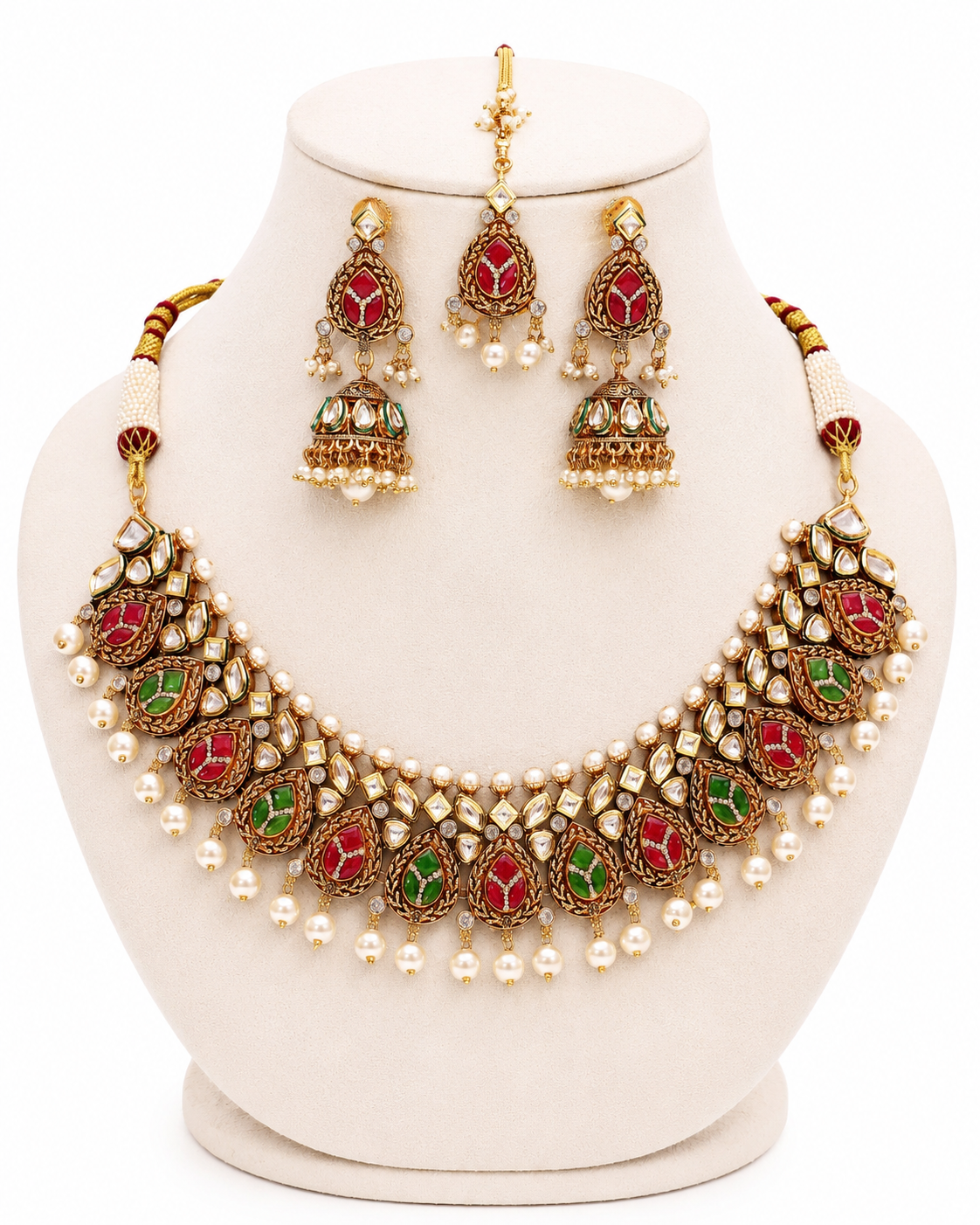 Festive Royale Enamel Jadau Set - Pabeena
