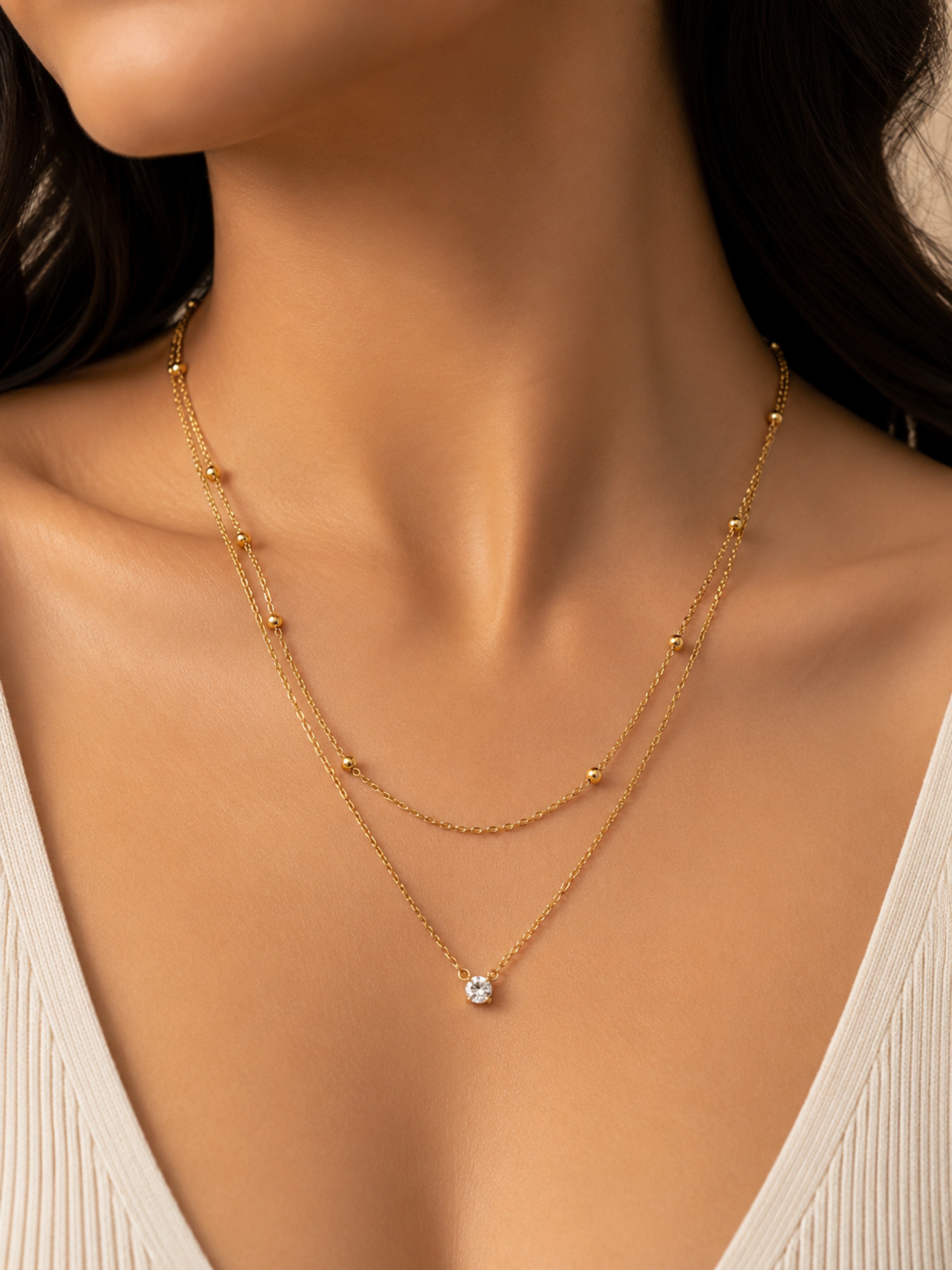Glint Layered Necklace