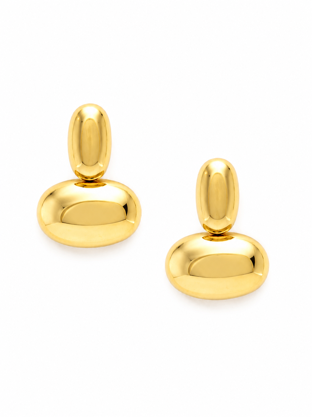 Golden Pebble Studs