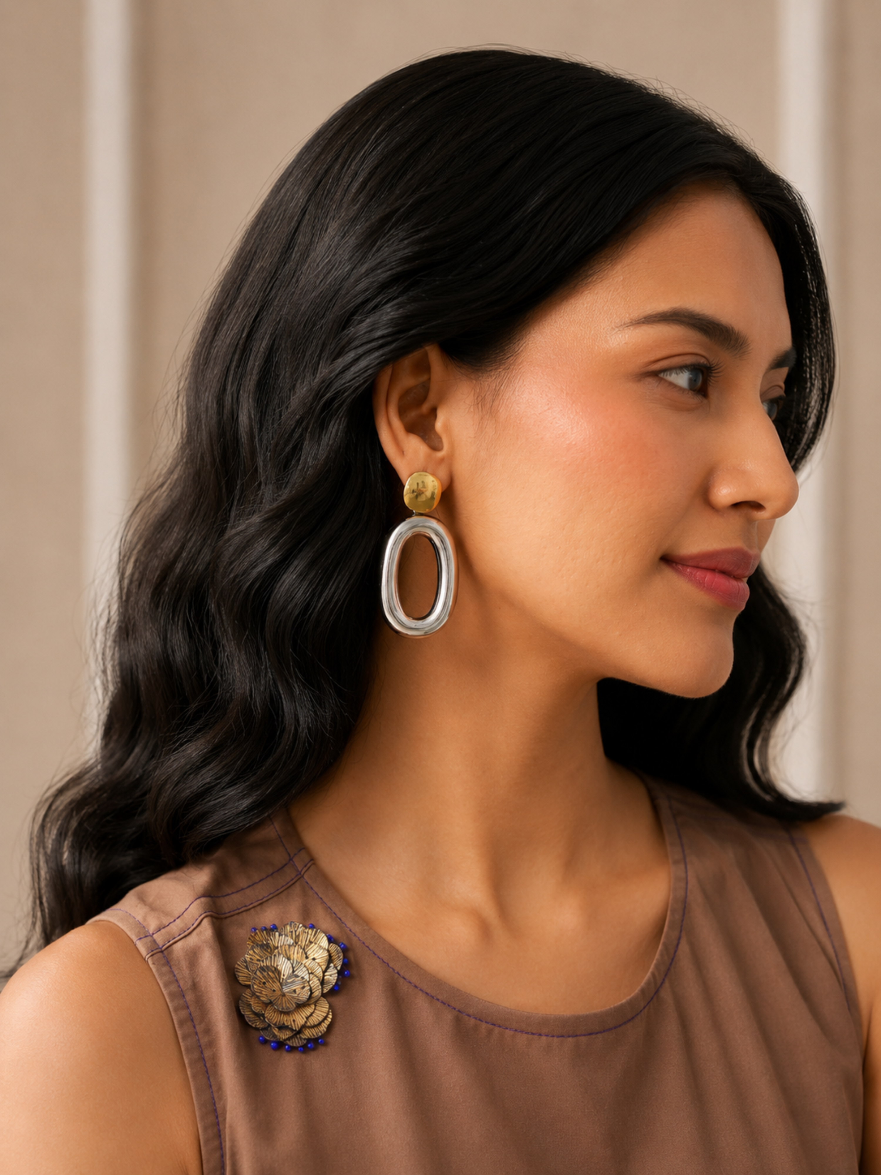 Sol & Silver Drop Earrings