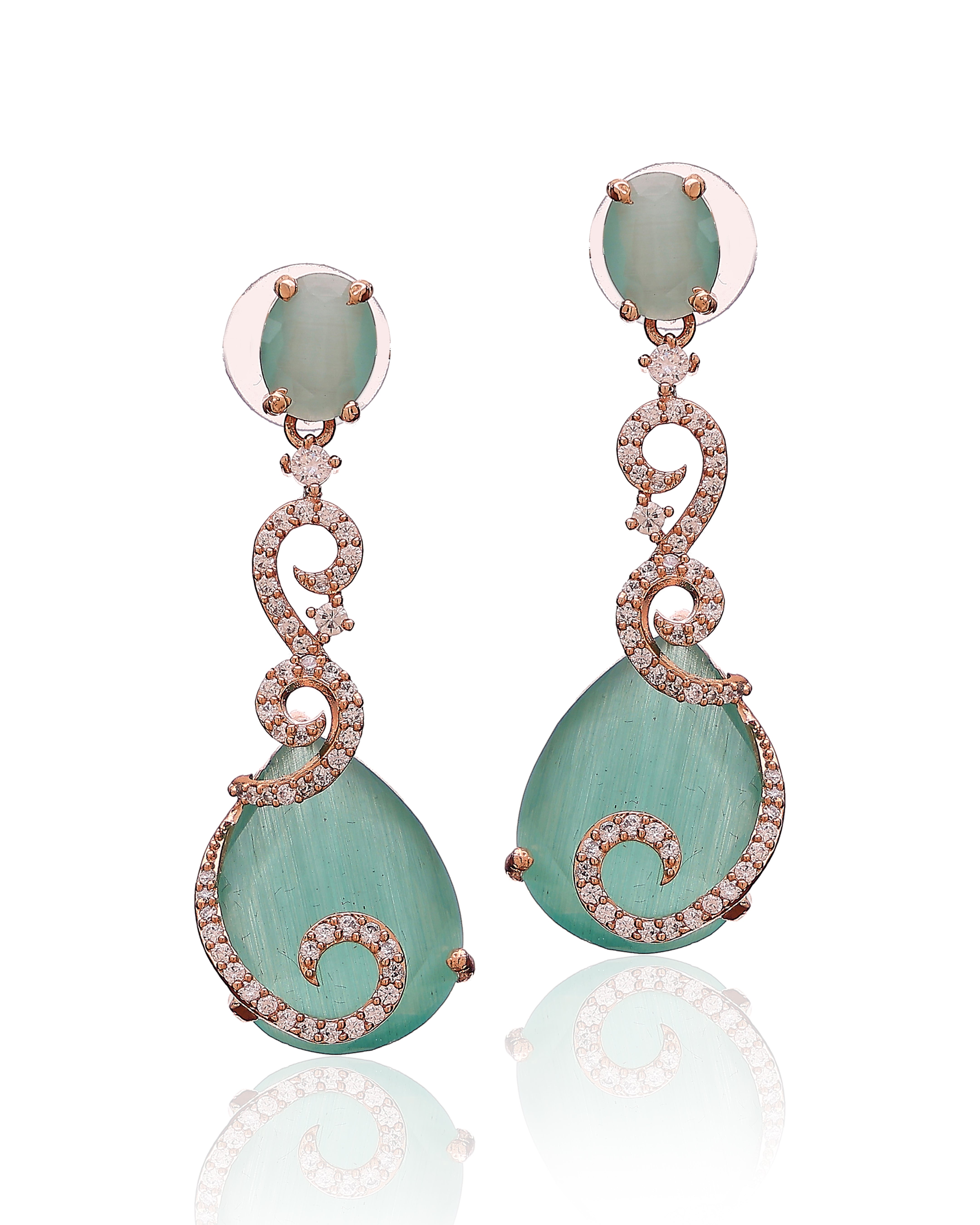 Celesta Aqua Spiral Drops