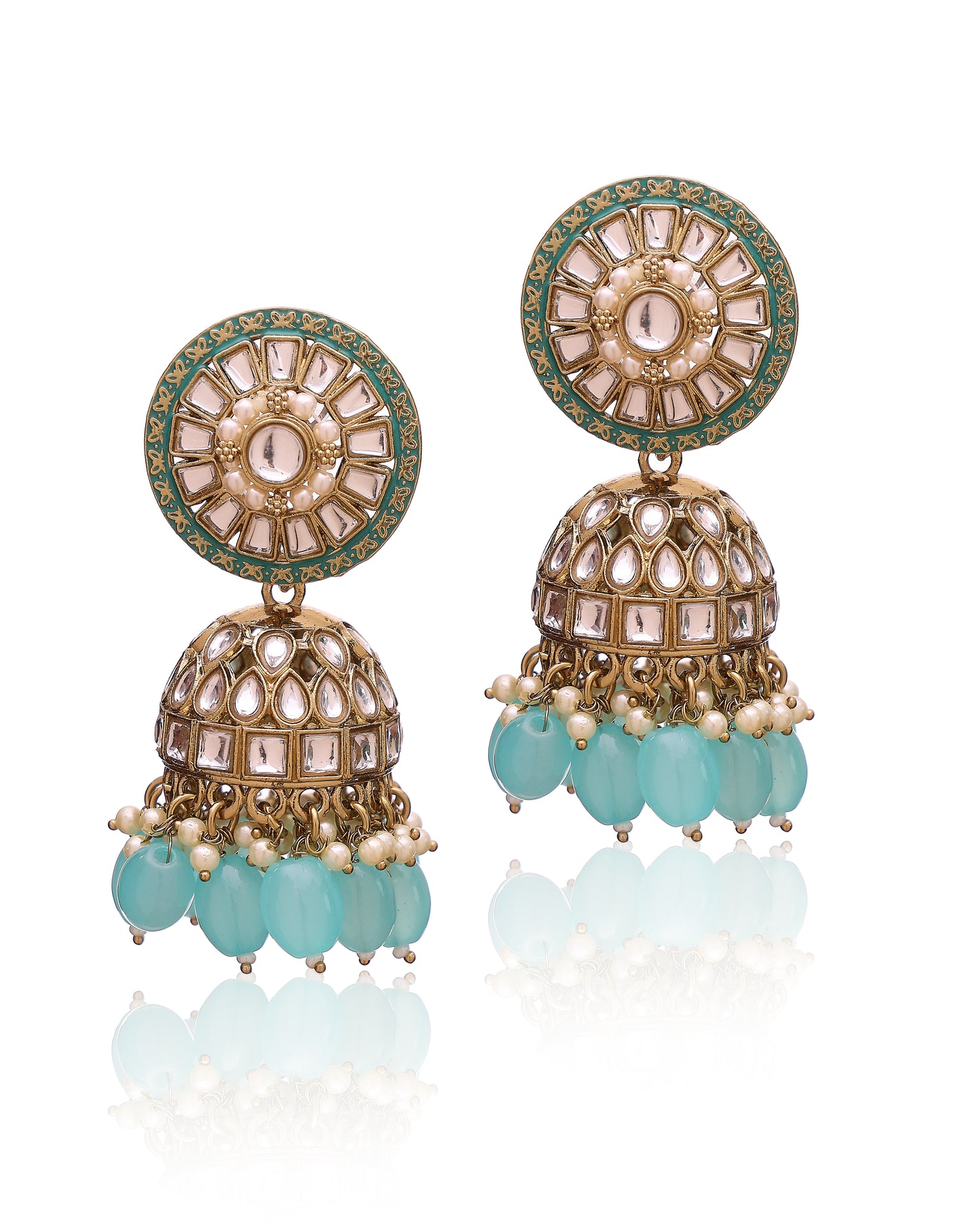 Zarina Mint Jhumkis