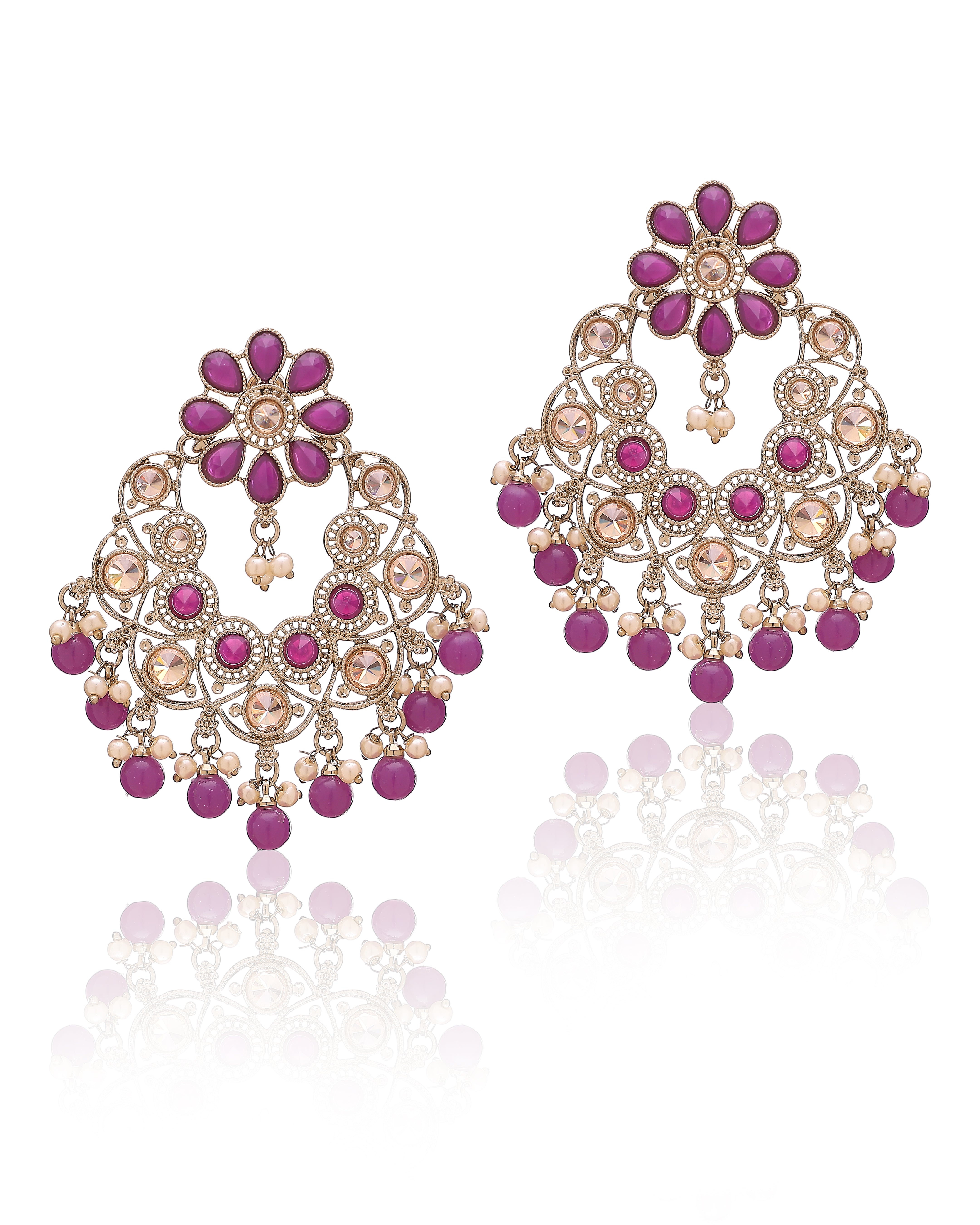 Gulroshan Mirror Chandbalis