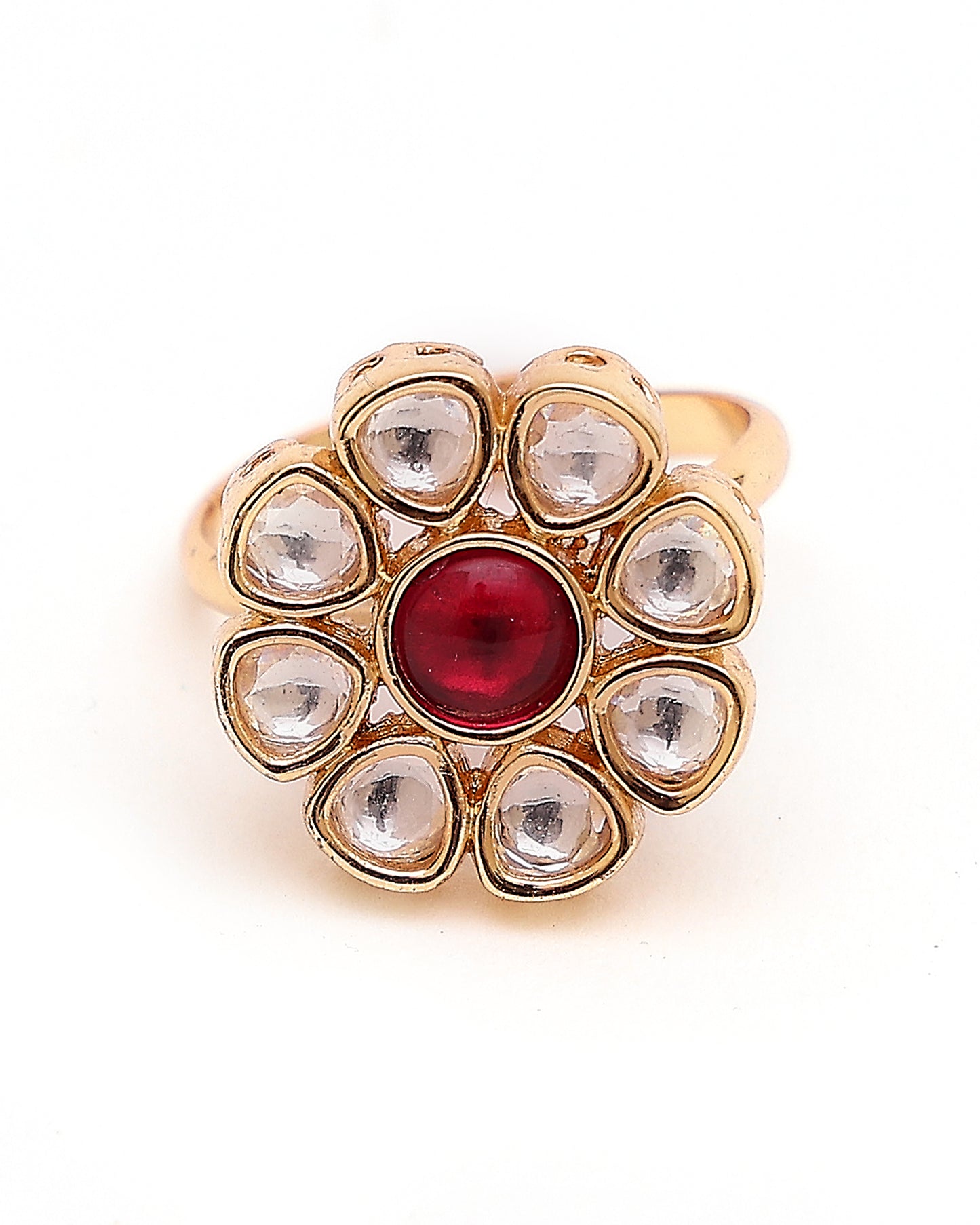 Rooh Ruby Kundan Ring