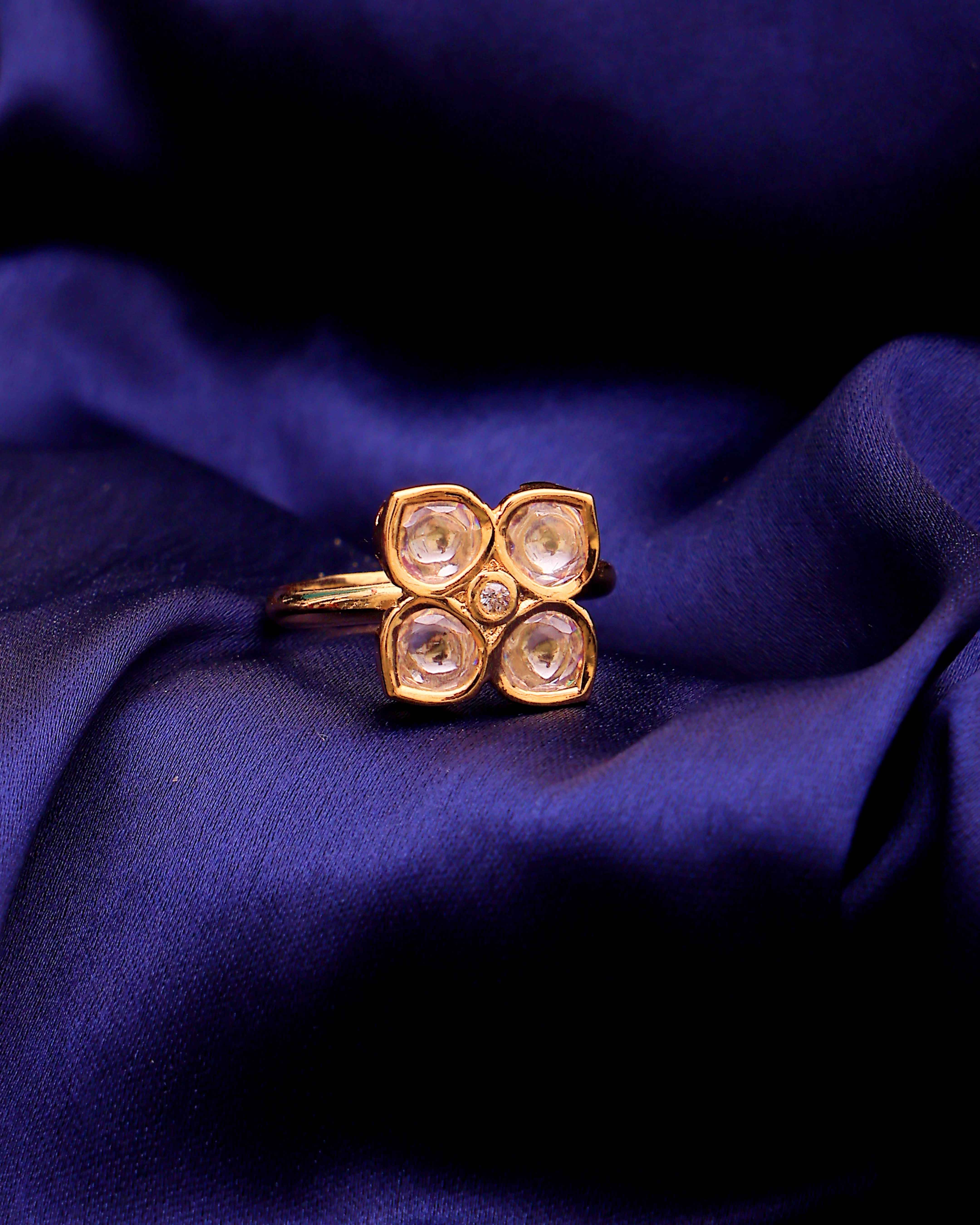 Chandrika Bloom Moissanite Ring