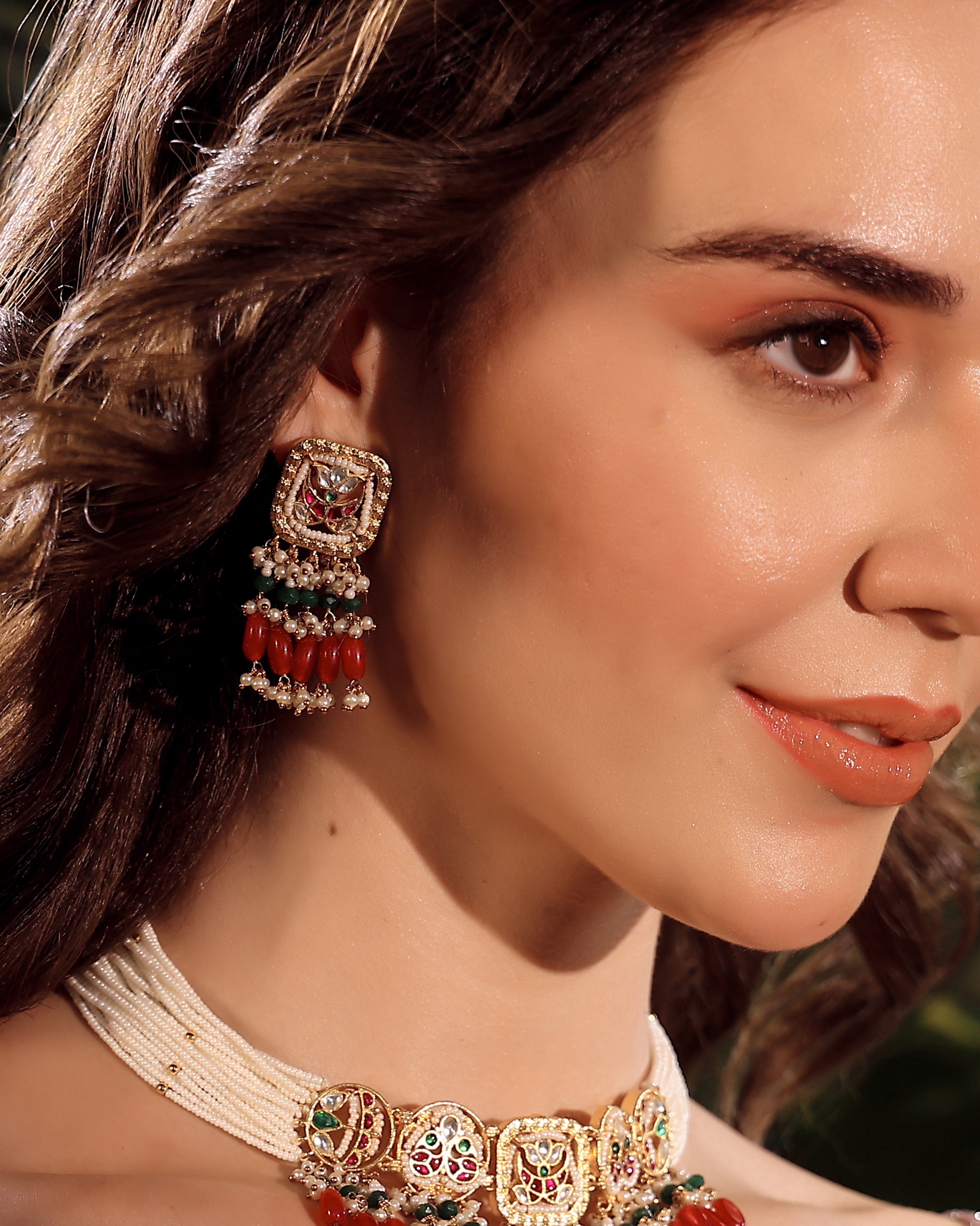 Mughal Rose Couture Choker Set