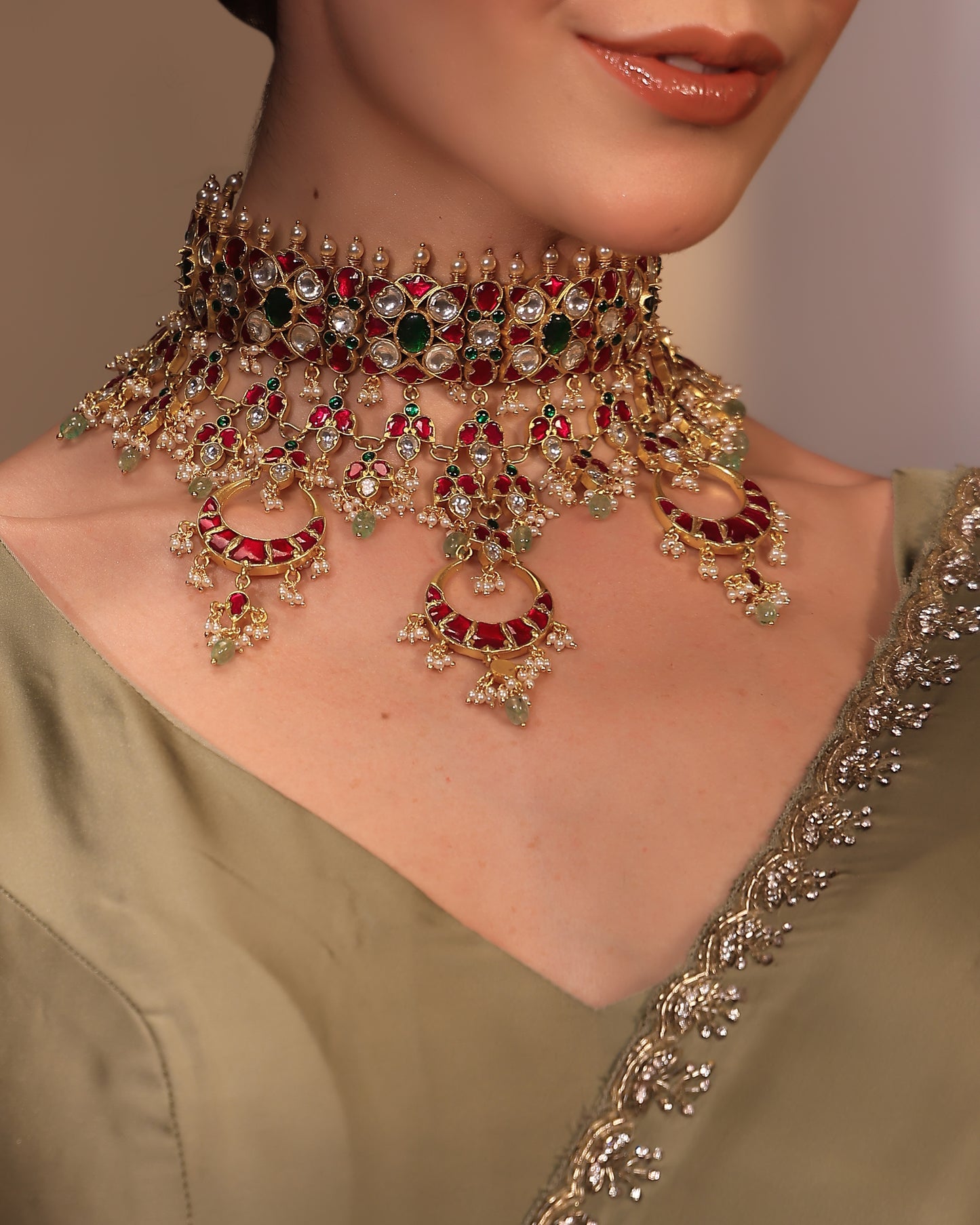 Rajvanta Regal Polki Choker Set