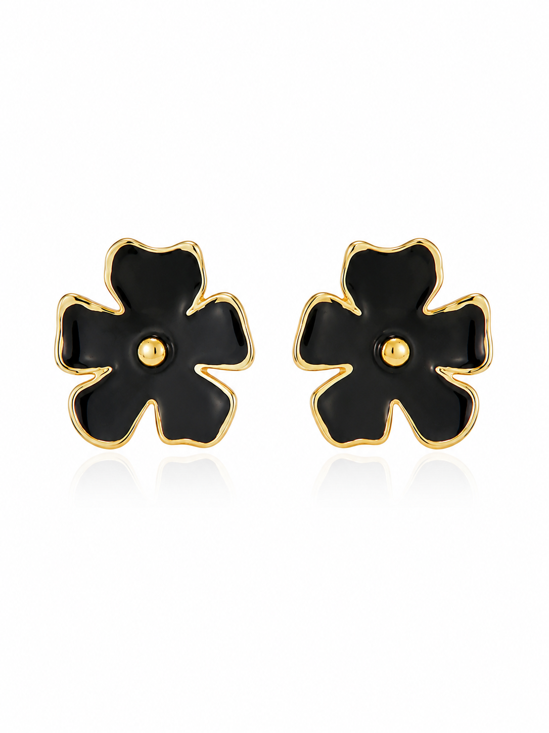 Black Petal Luxe Studs