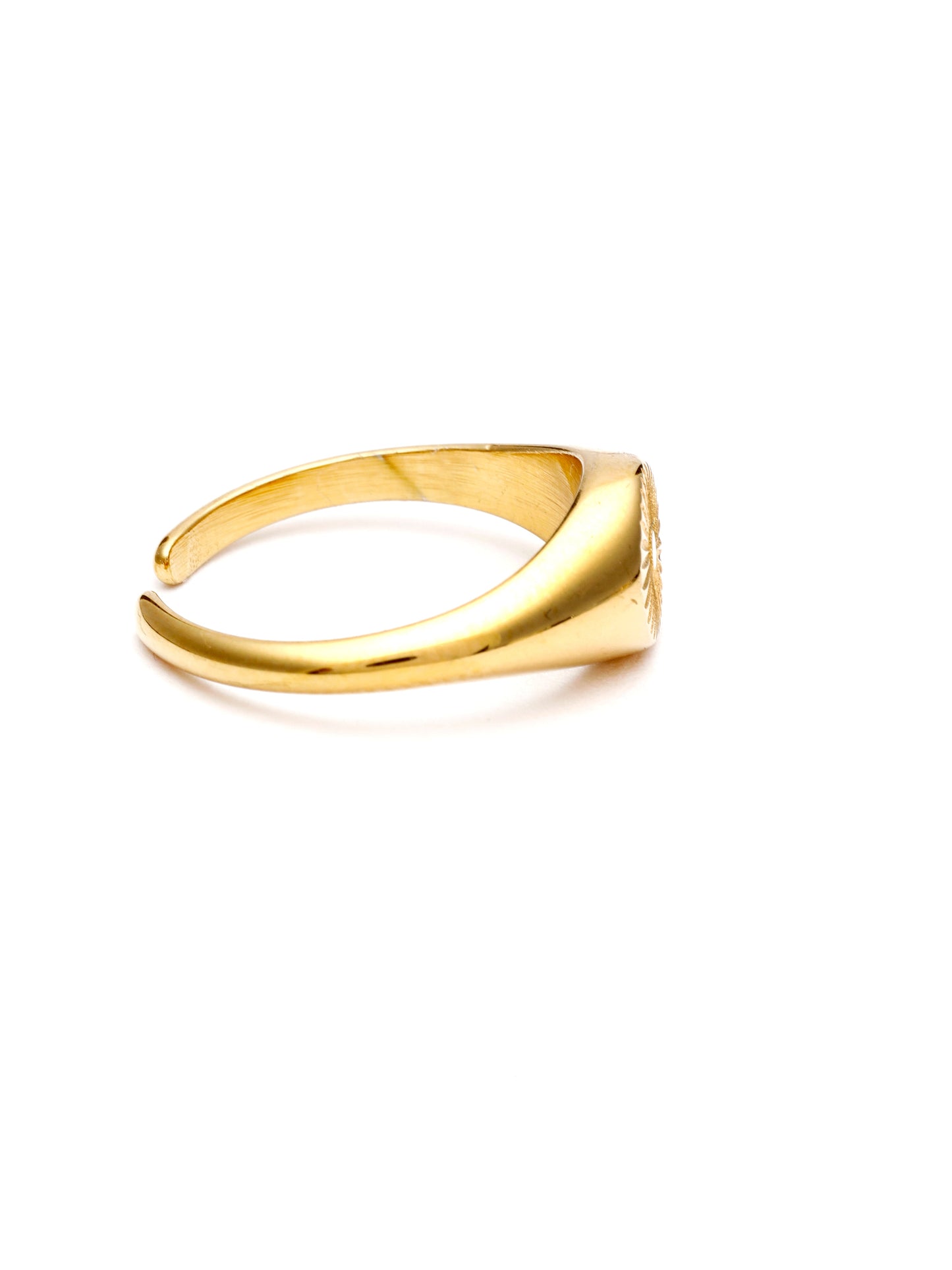 Floral Engraved Ring - Image 2