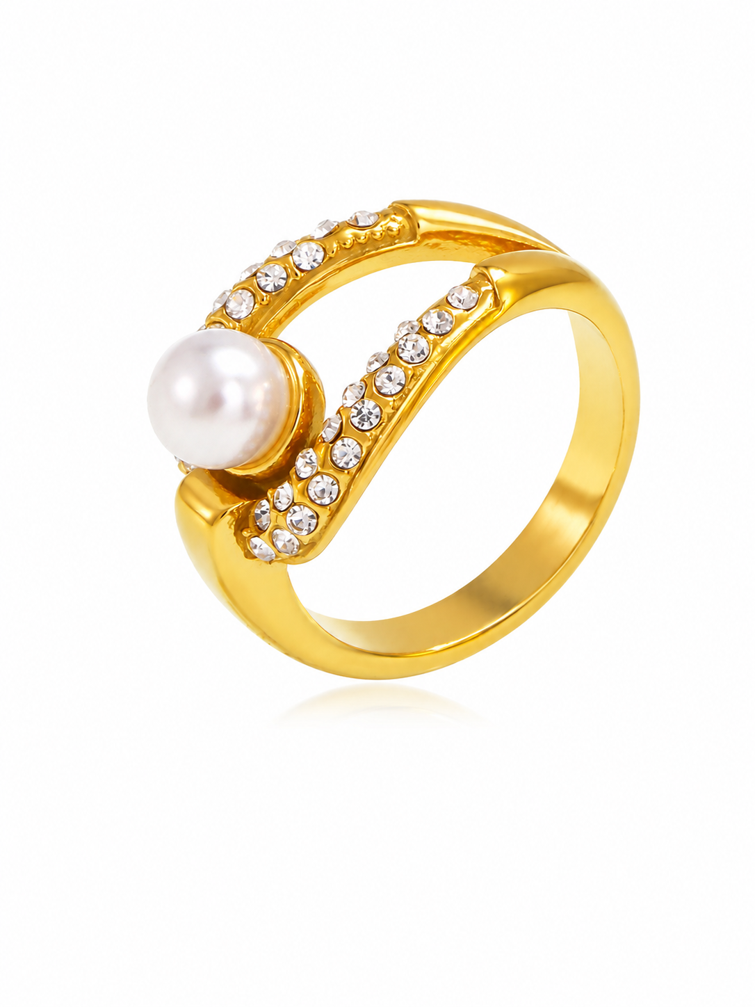 Pearl Radiance Crystal Ring