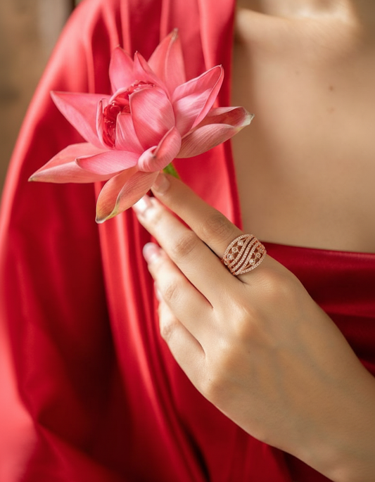 Aurielle Rose Band Ring