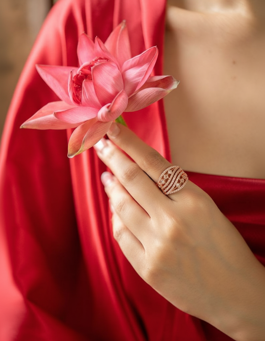 Aurielle Rose Band Ring