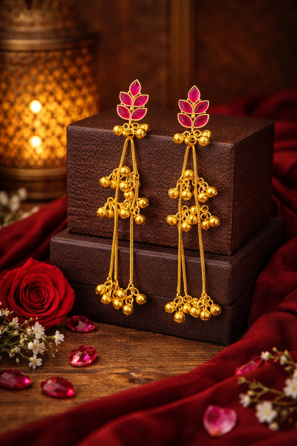 Pallav Long Tassel Earrings