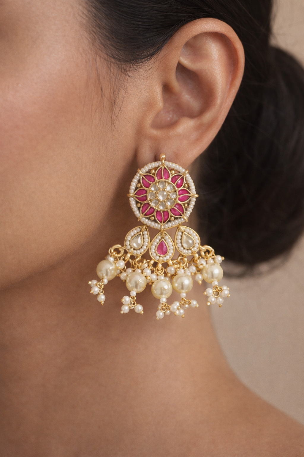 Ivory Gulnaar Kundan Choker Set