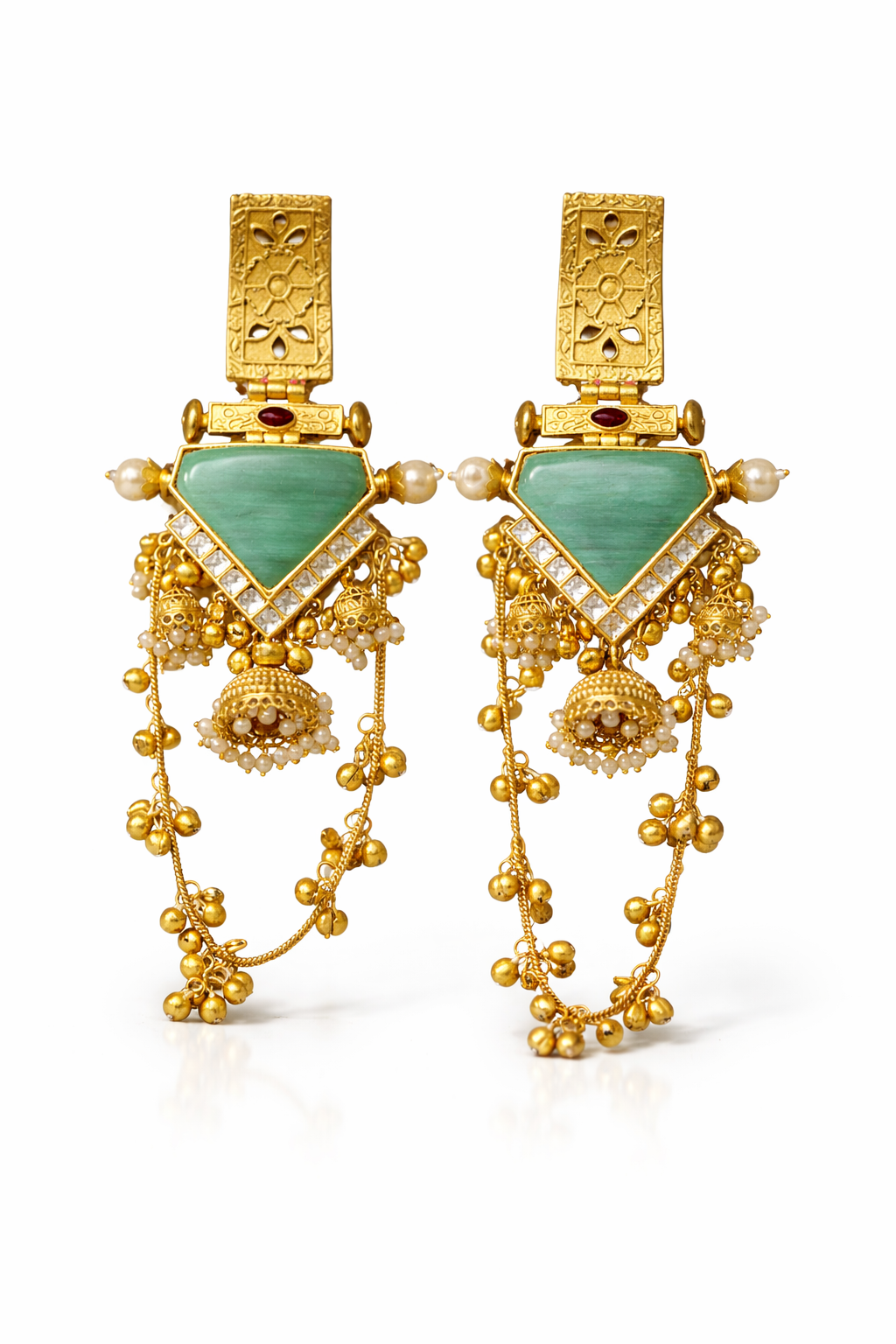 Noor-e-Gul Rajwada Tassel Earrings
