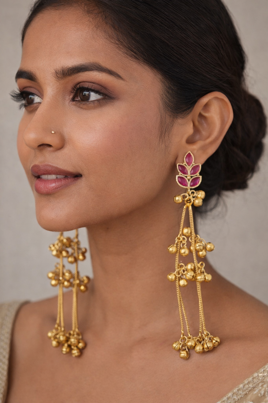 Pallav Long Tassel Earrings