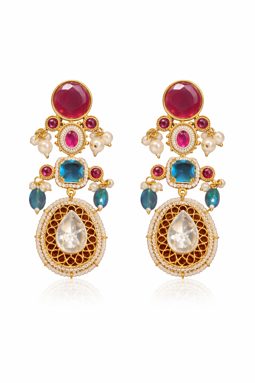 Rangrez Noor Polki Earrings