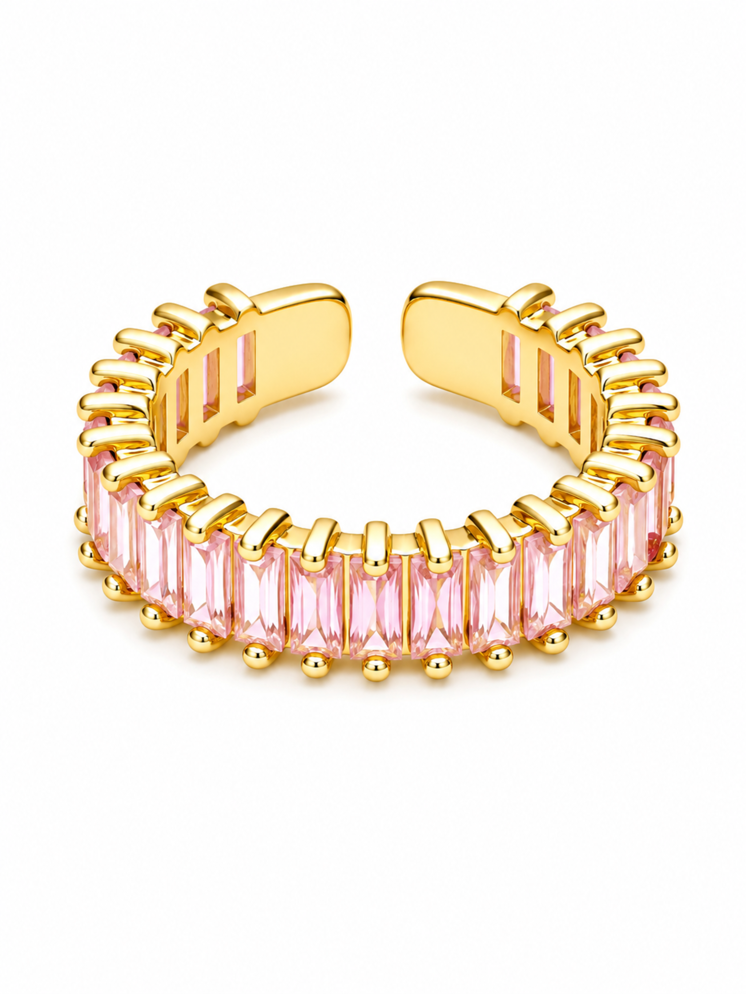 Blush Baguette Ring
