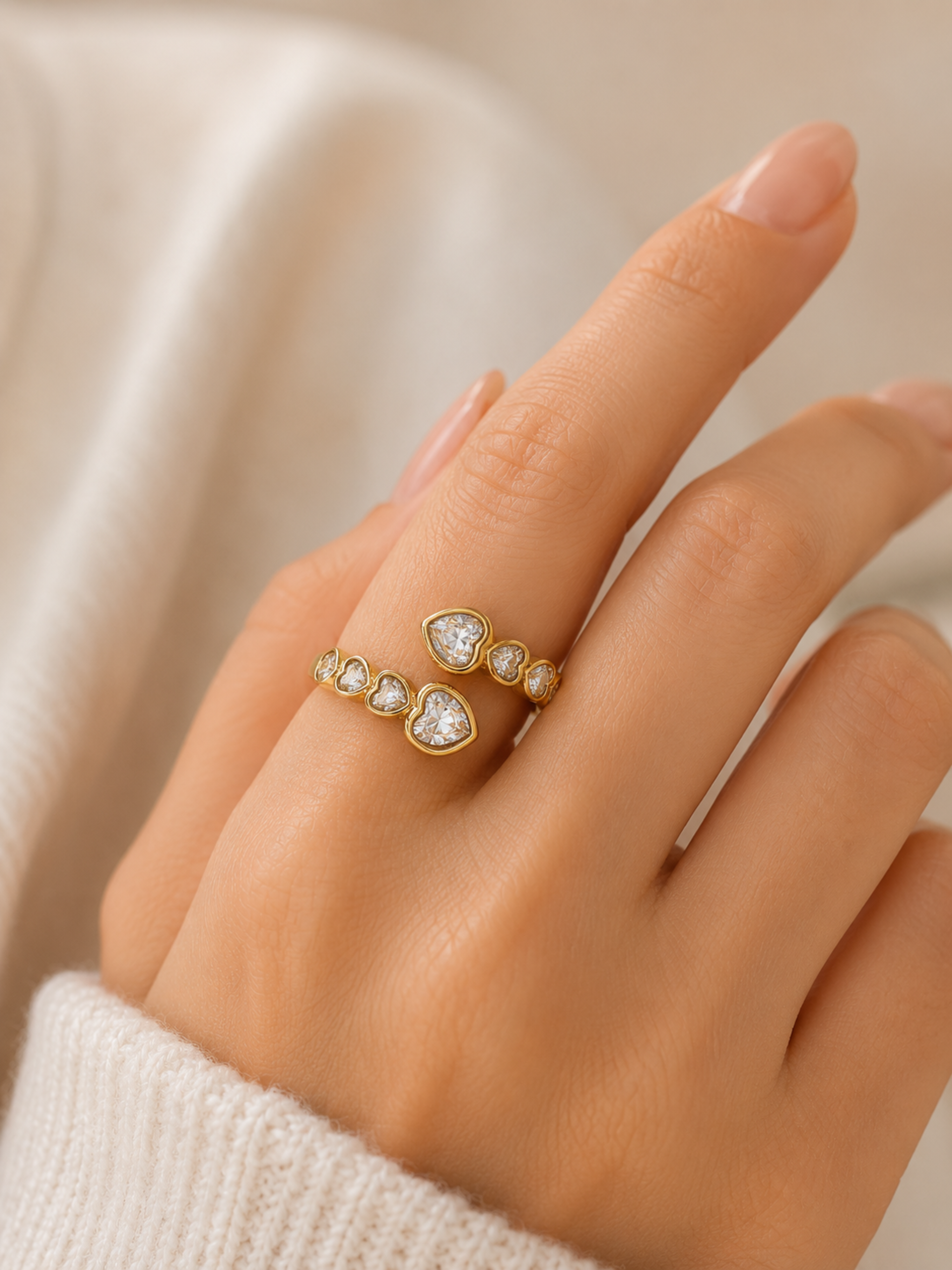 Celesta Heart Ring