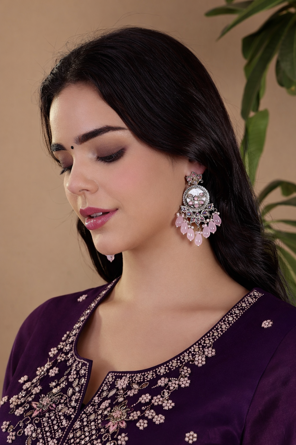 Pink Aura Royale Earrings