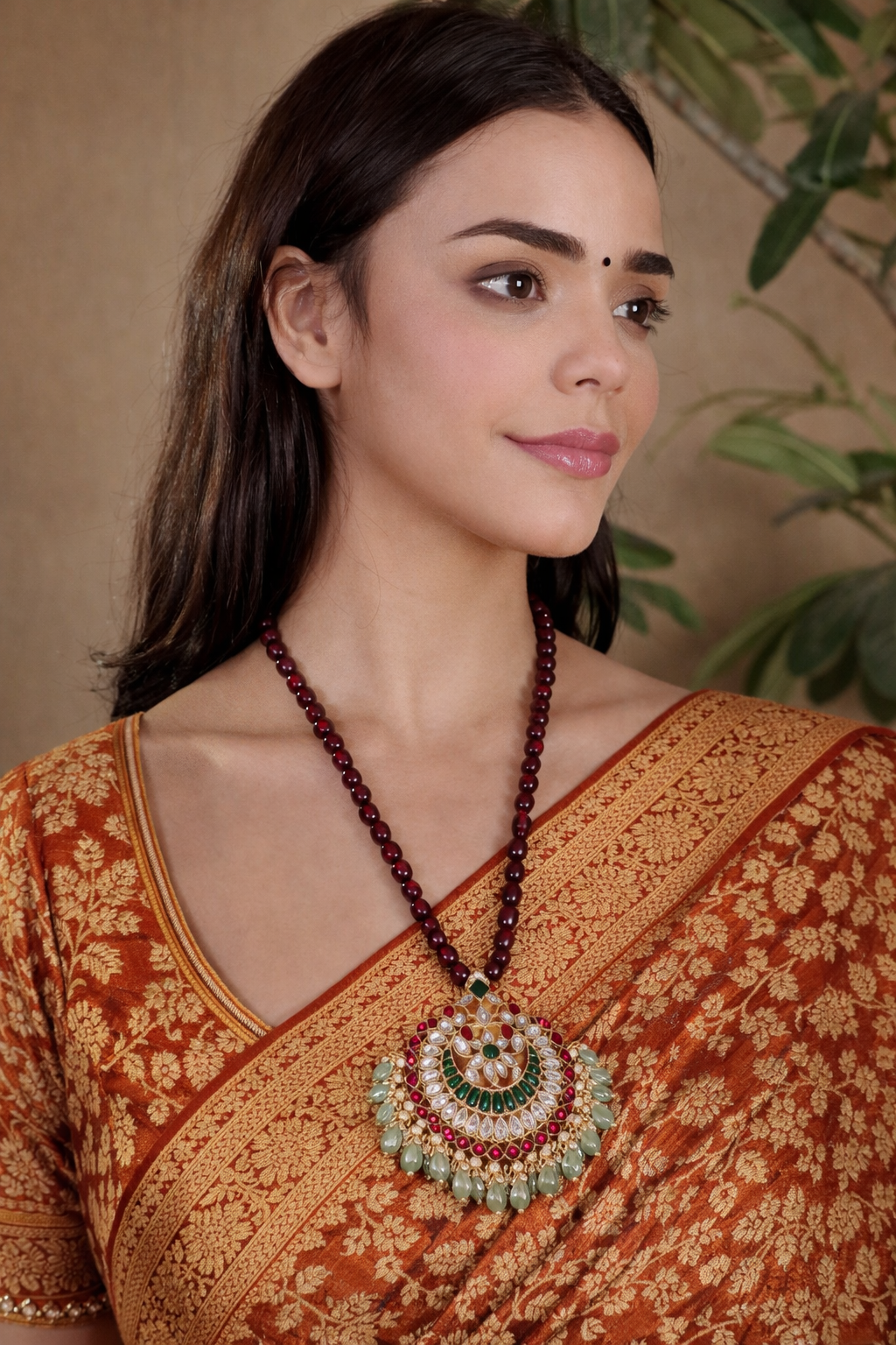 Noor Mahal Jadau Pendant