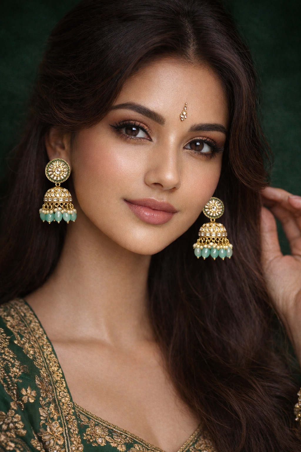 Zarina Mint Jhumkis