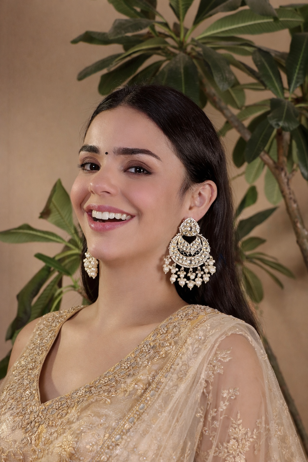 Sitara Ivory Bloom Earrings