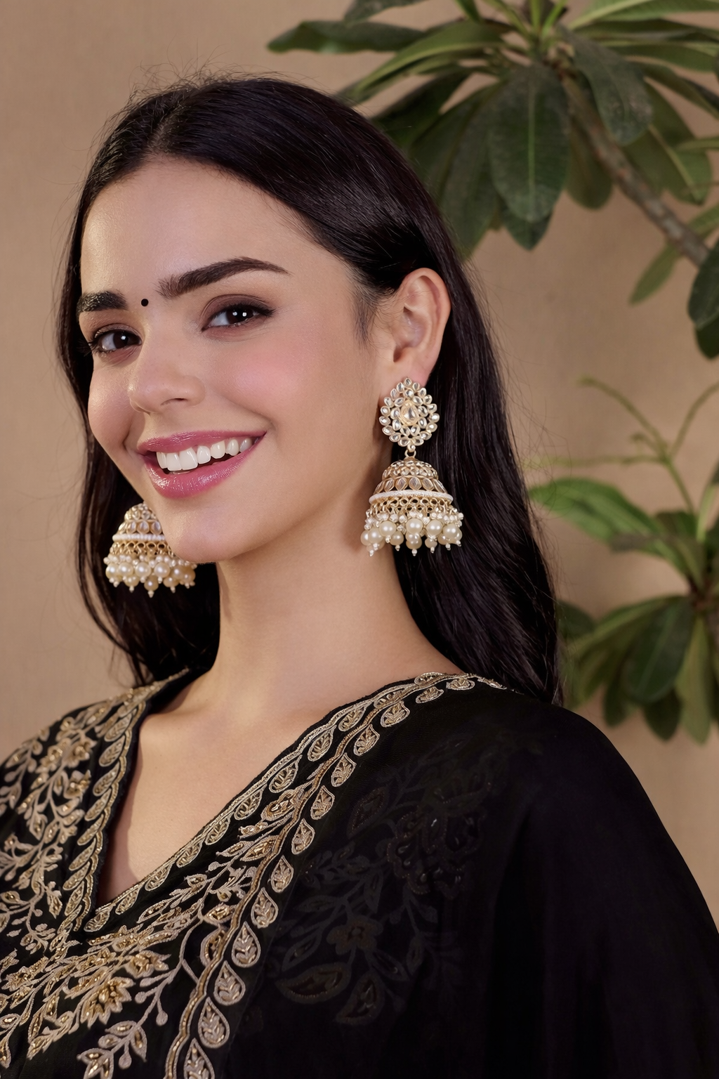 Zehra Jadau Jhumkas
