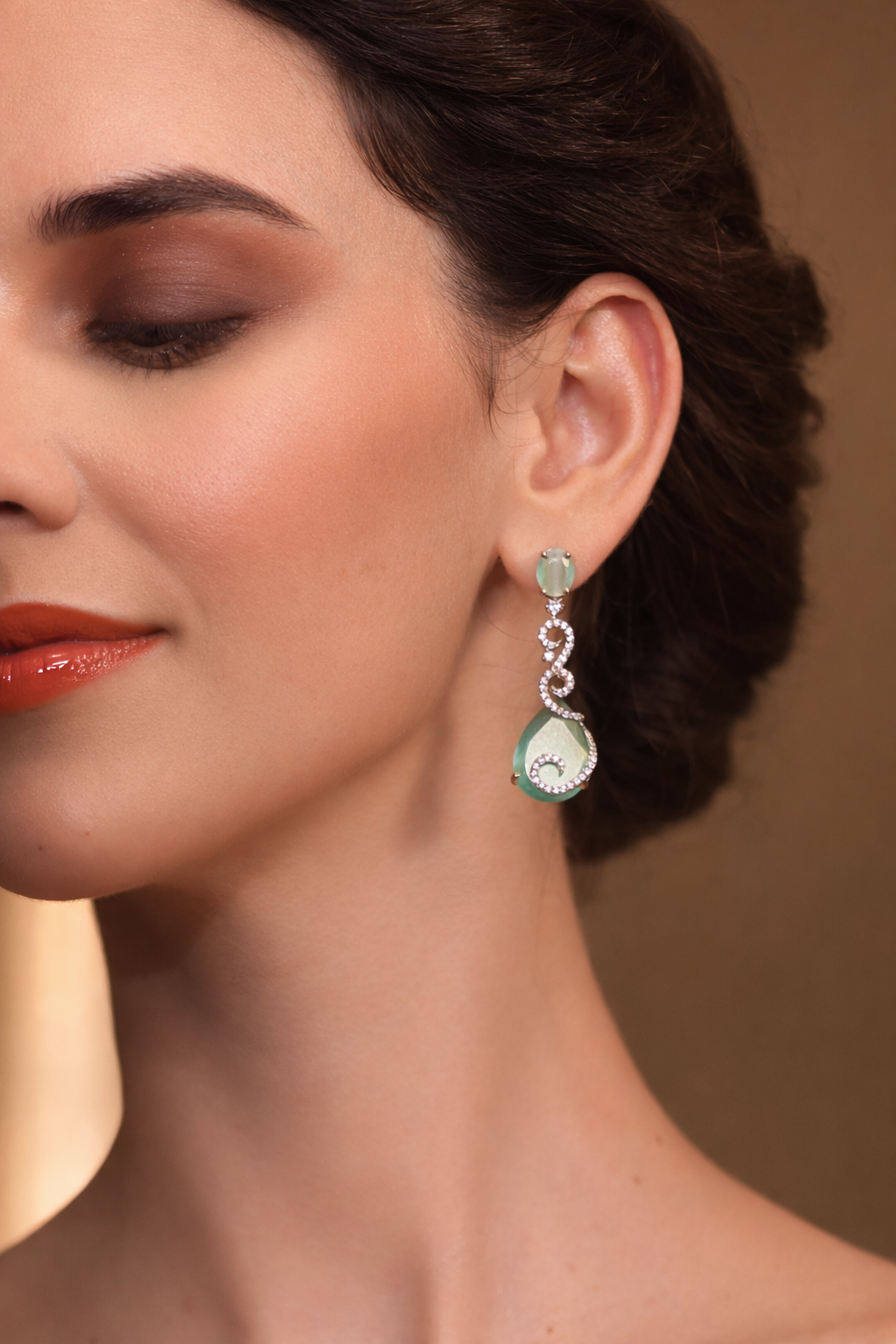 Celesta Aqua Spiral Drops