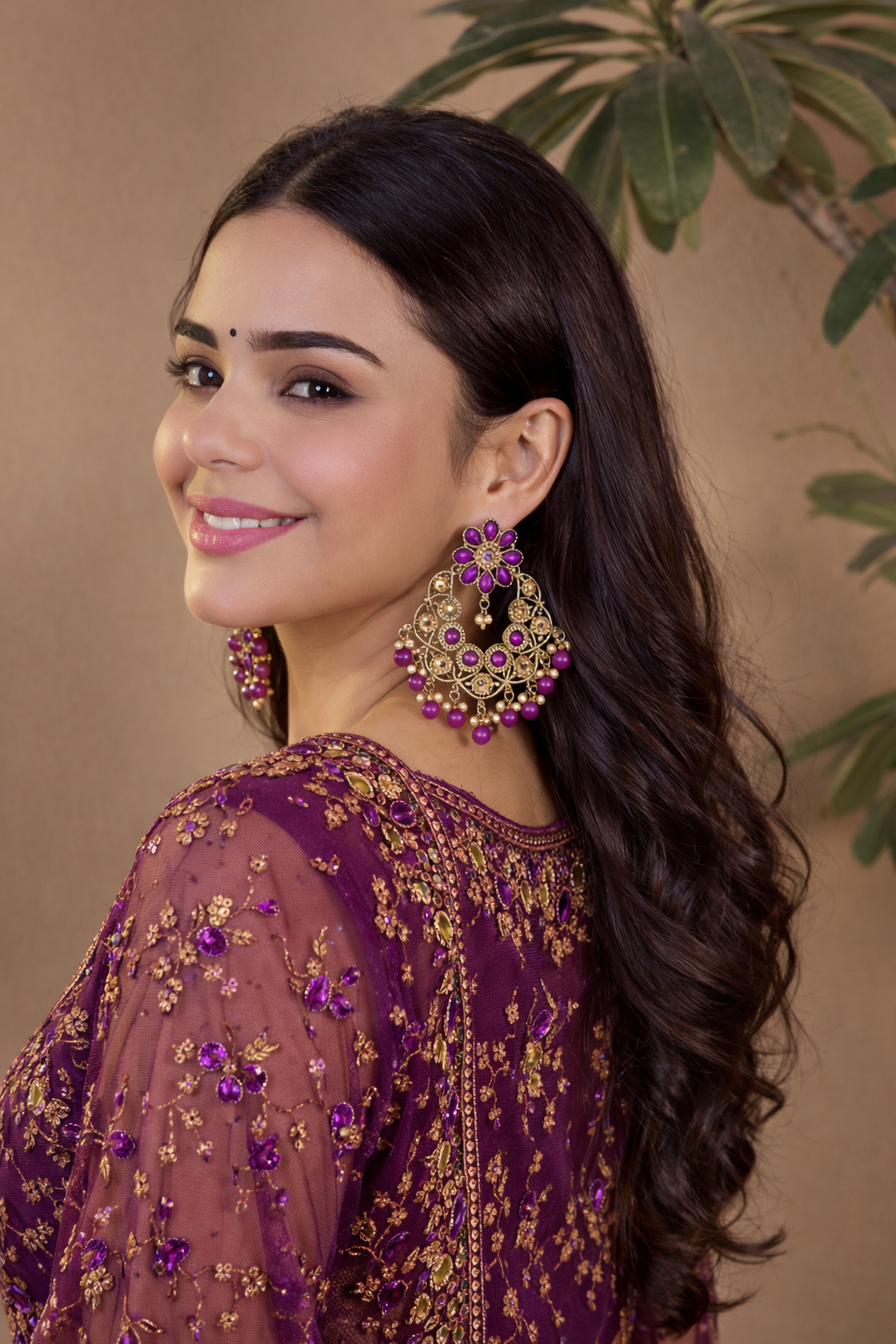 Gulroshan Mirror Chandbalis