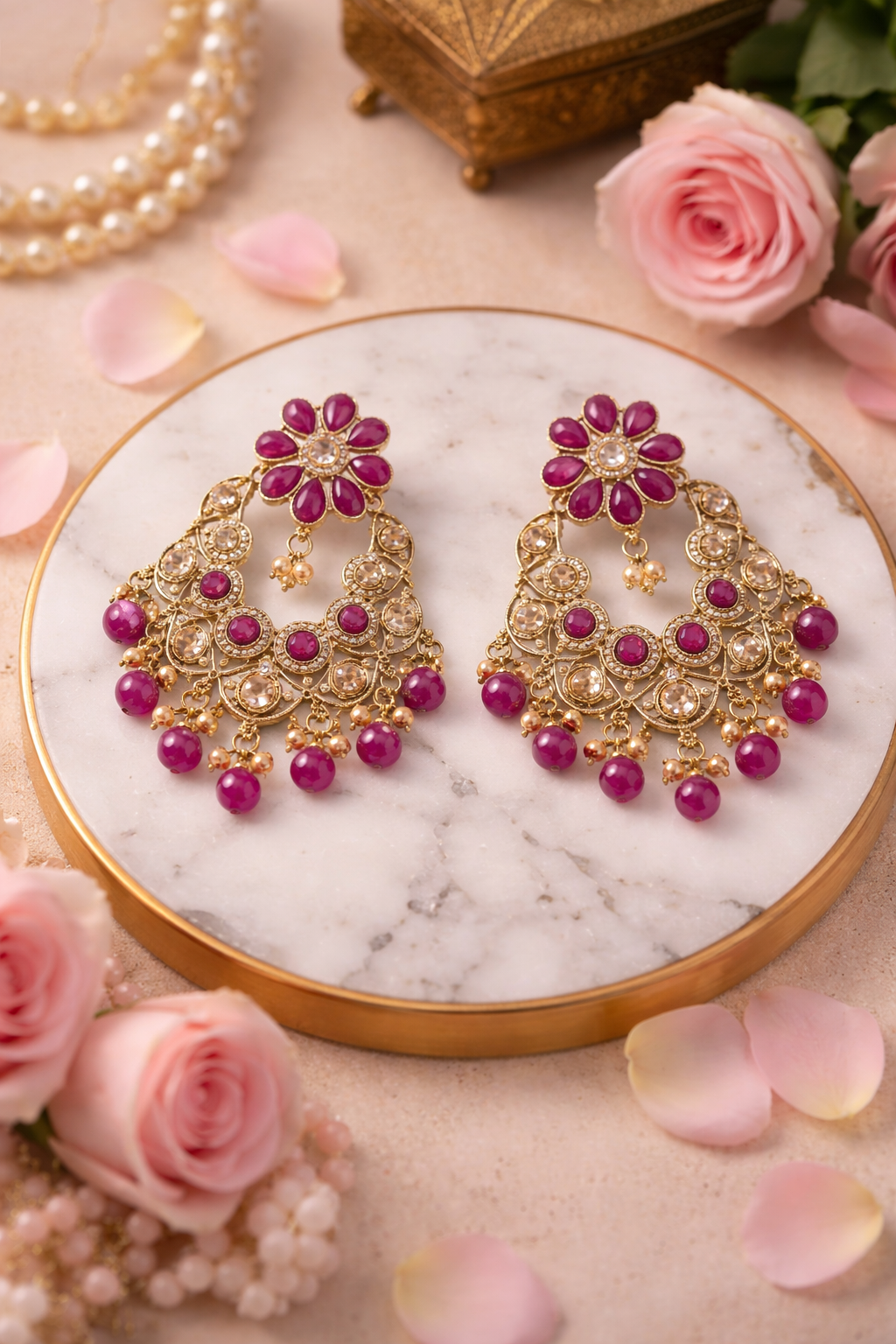 Gulroshan Mirror Chandbalis