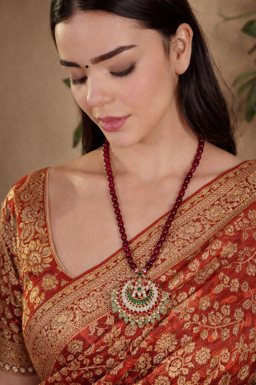 Noor Mahal Jadau Pendant