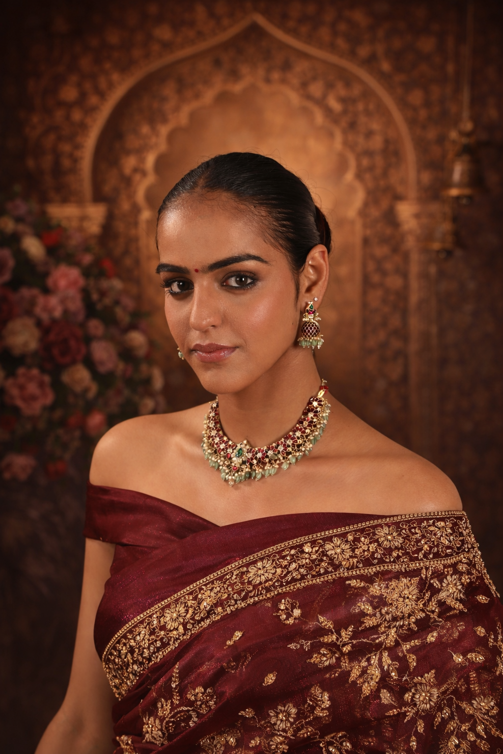 Phoolkanthi Jadau Necklace