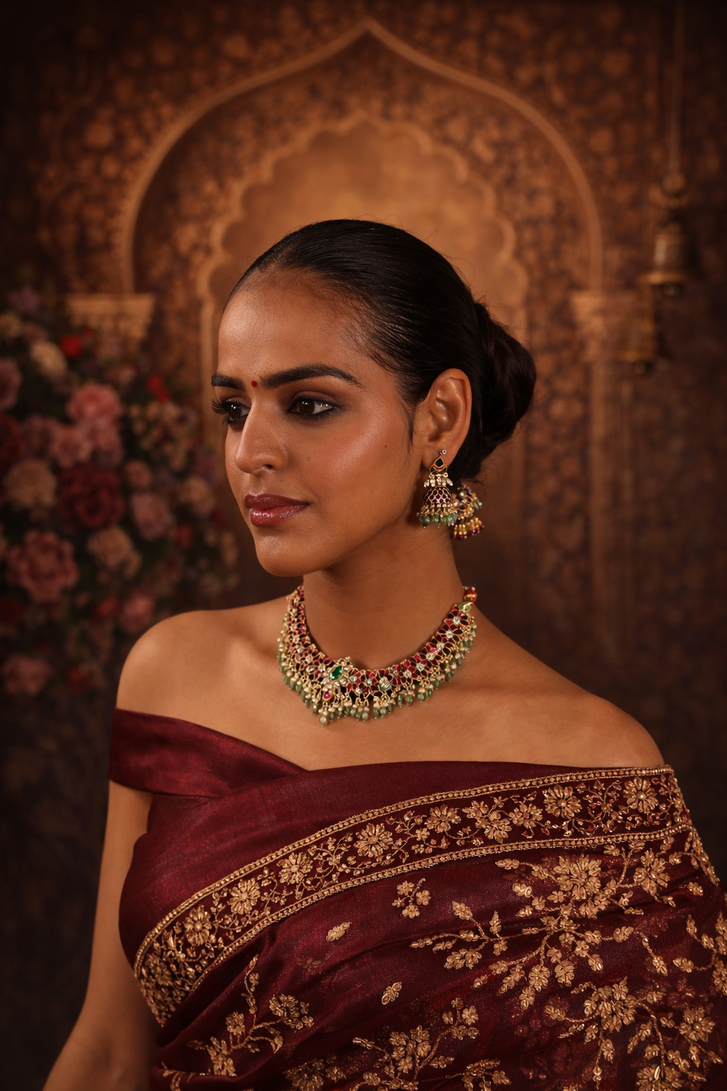 Phoolkanthi Jadau Necklace